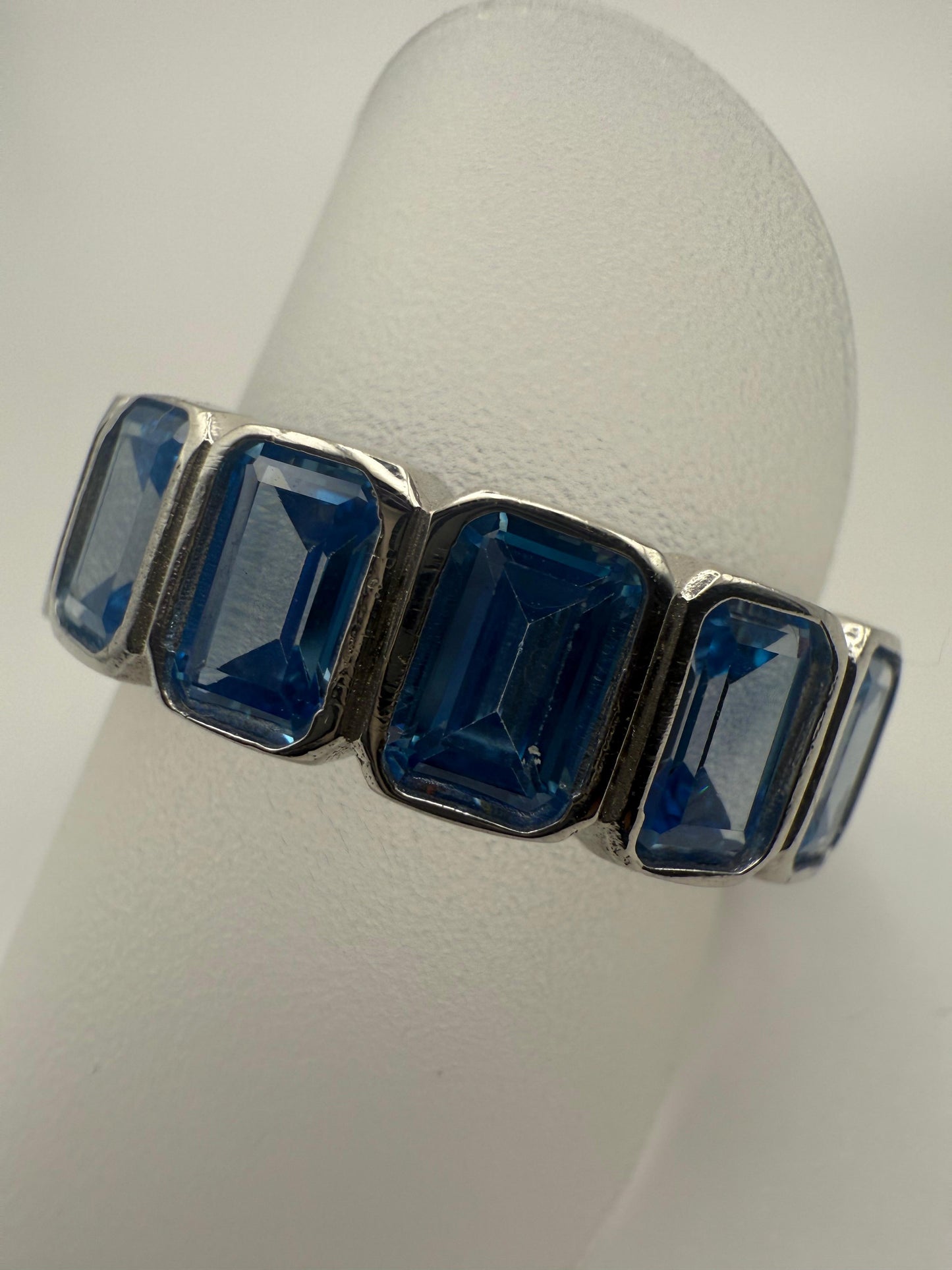 Octagon Kardashian C/Z Ring Sterling Silver 925