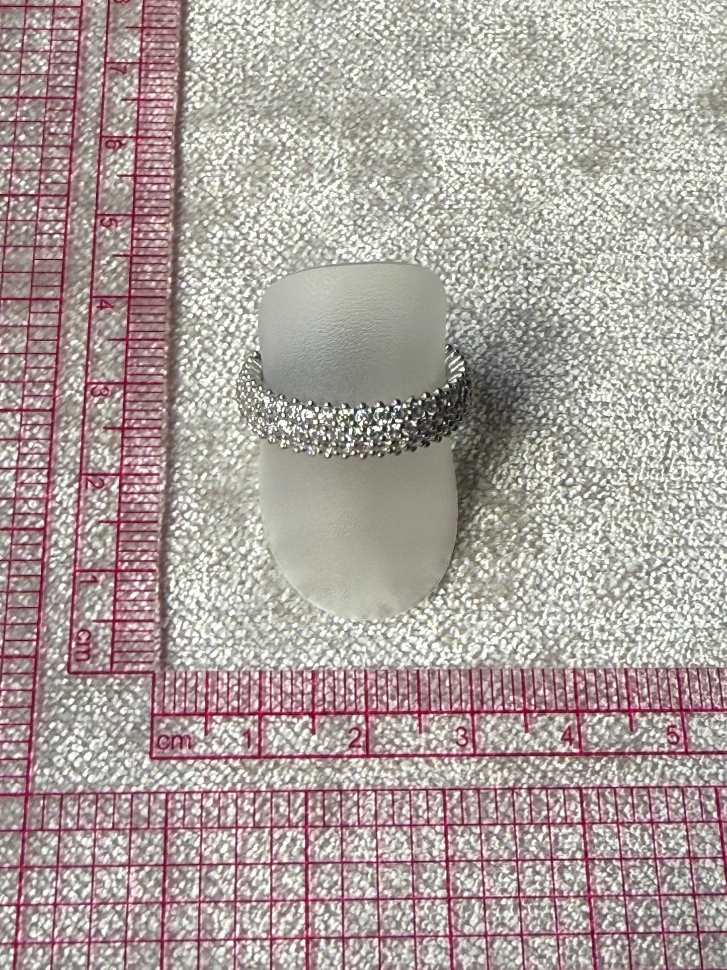 Paved C/Z Ring Sterling Silver 925