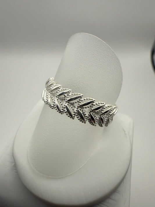 Laurel Band Ring Sterling Silver 925