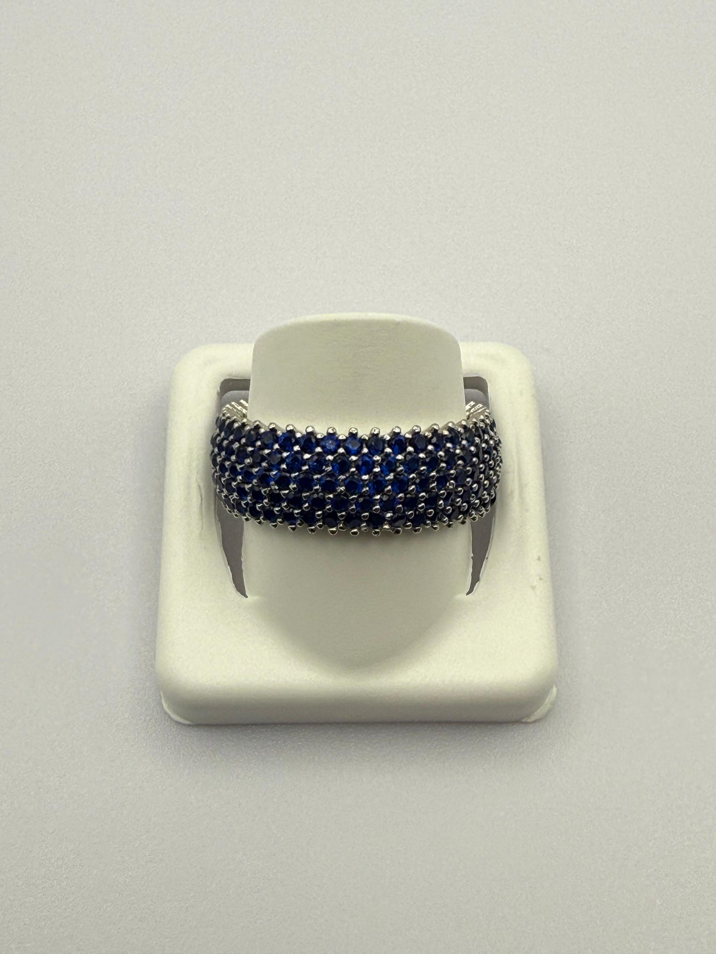 Kardashian Silver Sapphire Ring Sterling Silver 925