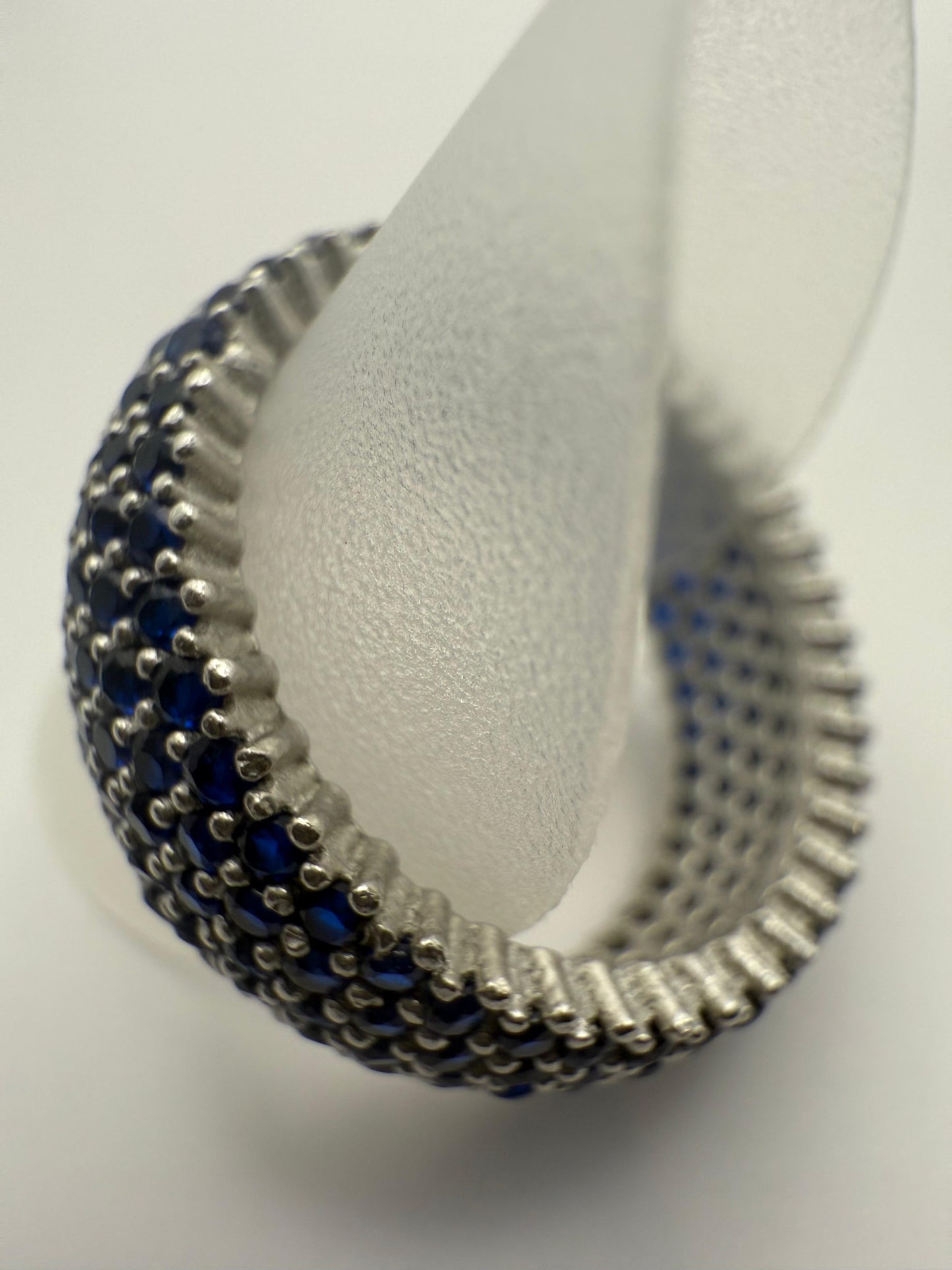 Kardashian Silver Sapphire Ring Sterling Silver 925