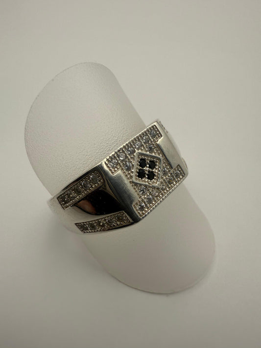 Gents GRD C/Z Ring Sterling Silver 925