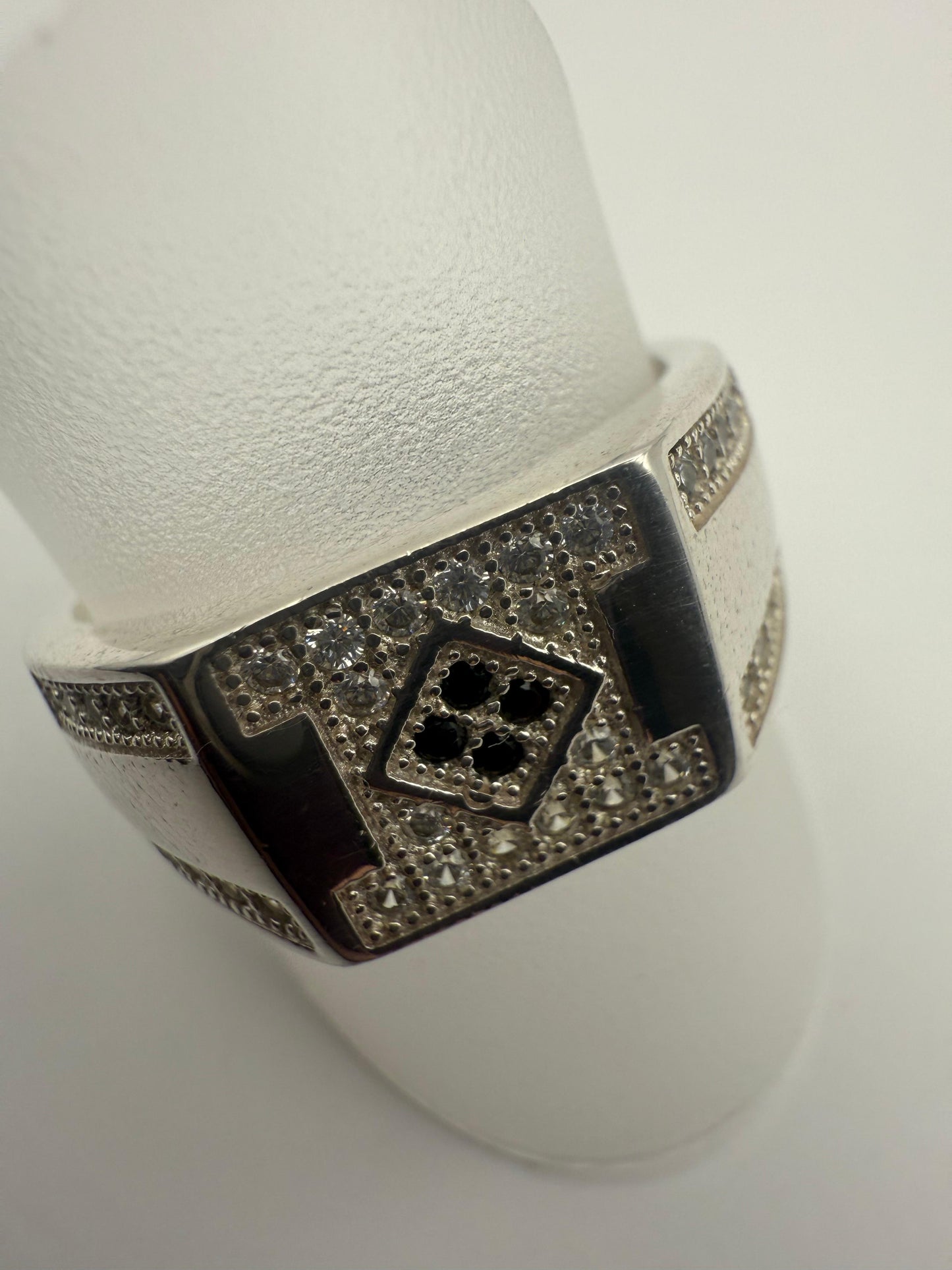 Gents GRD C/Z Ring Sterling Silver 925