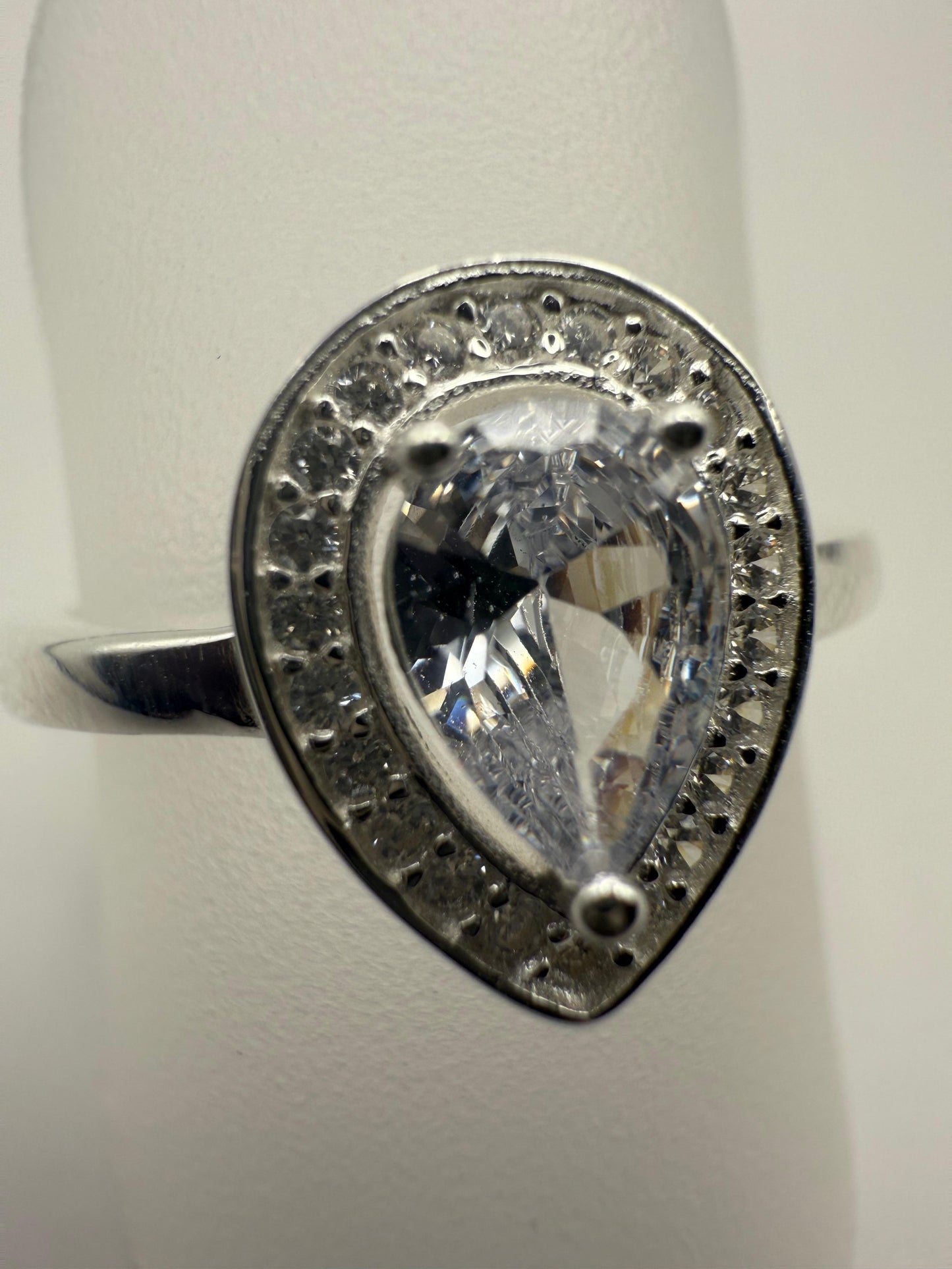 Solitaire C/Z Ring Sterling Silver 925