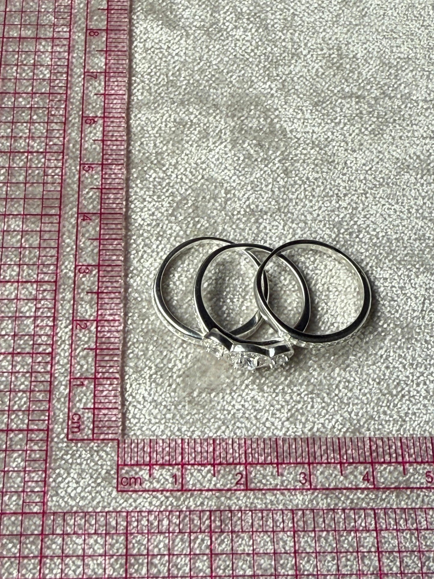 Wedding Set Silver C/Z Sterling Silver 925