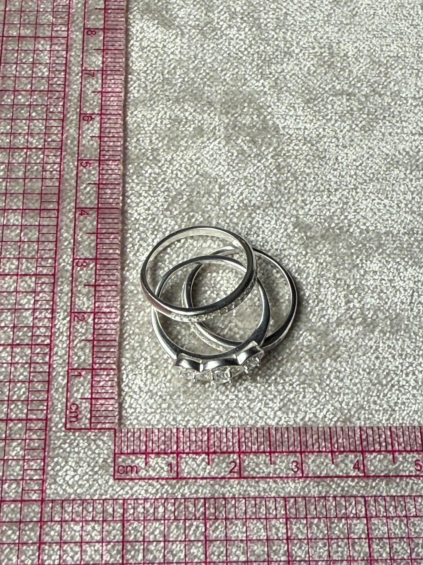 Wedding Set Silver C/Z Sterling Silver 925