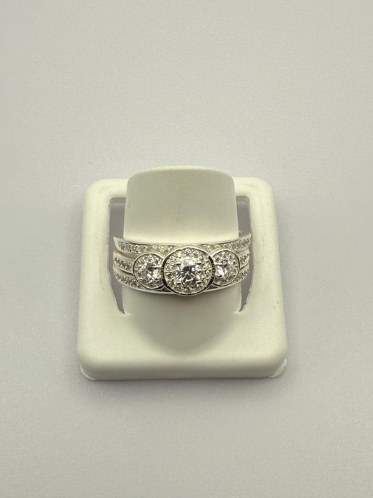 Wedding Set Silver C/Z Sterling Silver 925