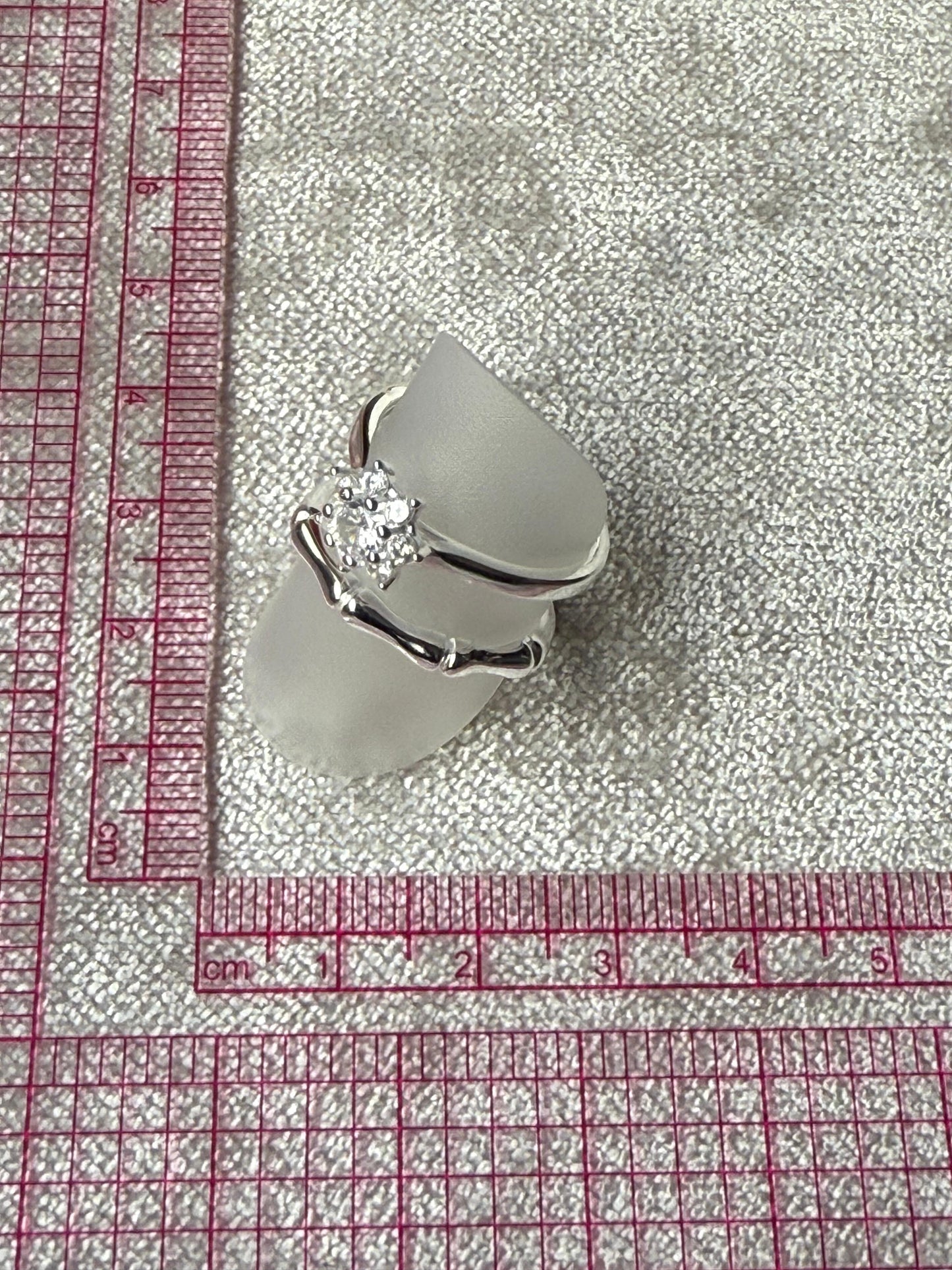 LX C/Z Wedding Set Ring Sterling Silver 925