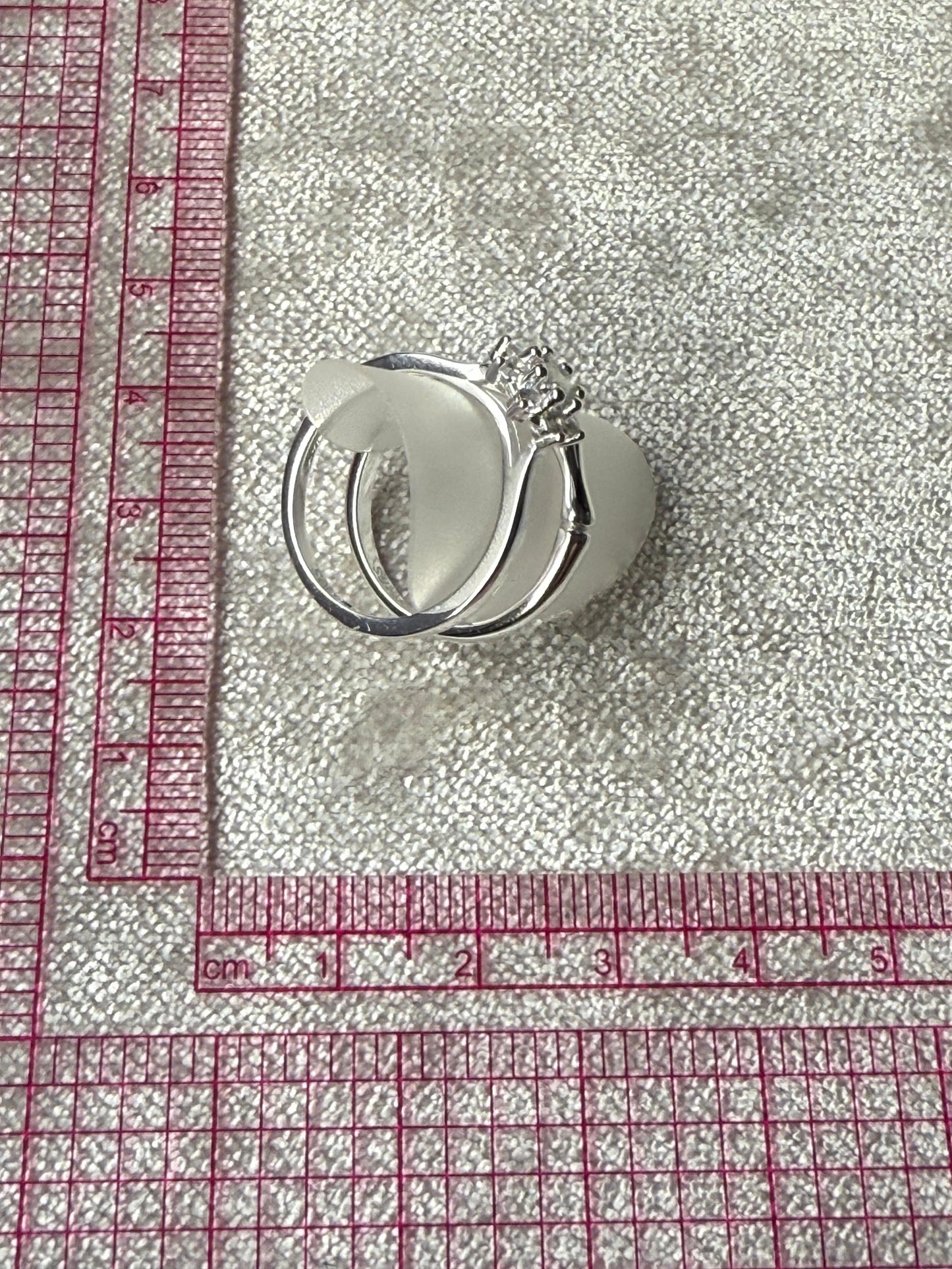 LX C/Z Wedding Set Ring Sterling Silver 925