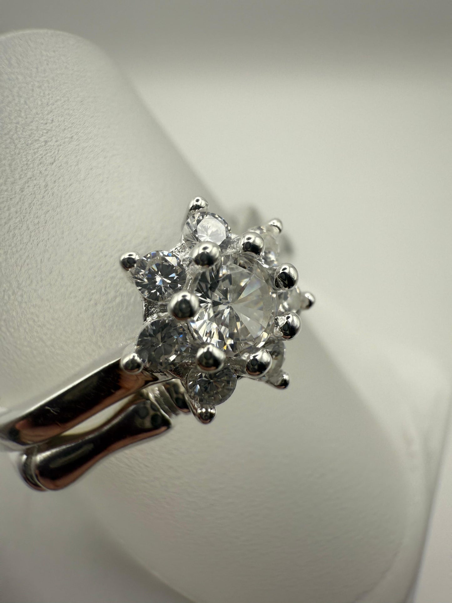 LX C/Z Wedding Set Ring Sterling Silver 925