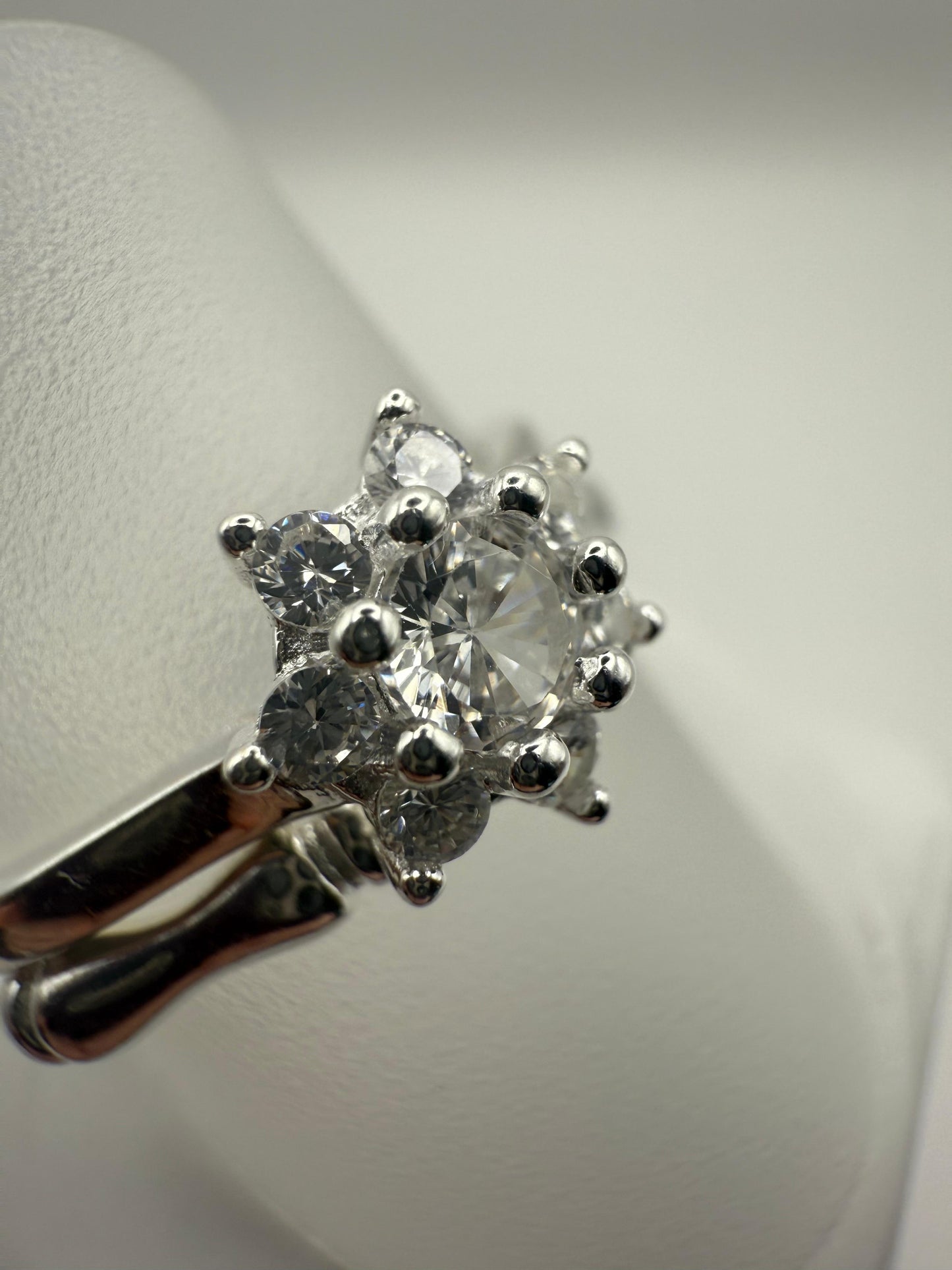 LX C/Z Wedding Set Ring Sterling Silver 925