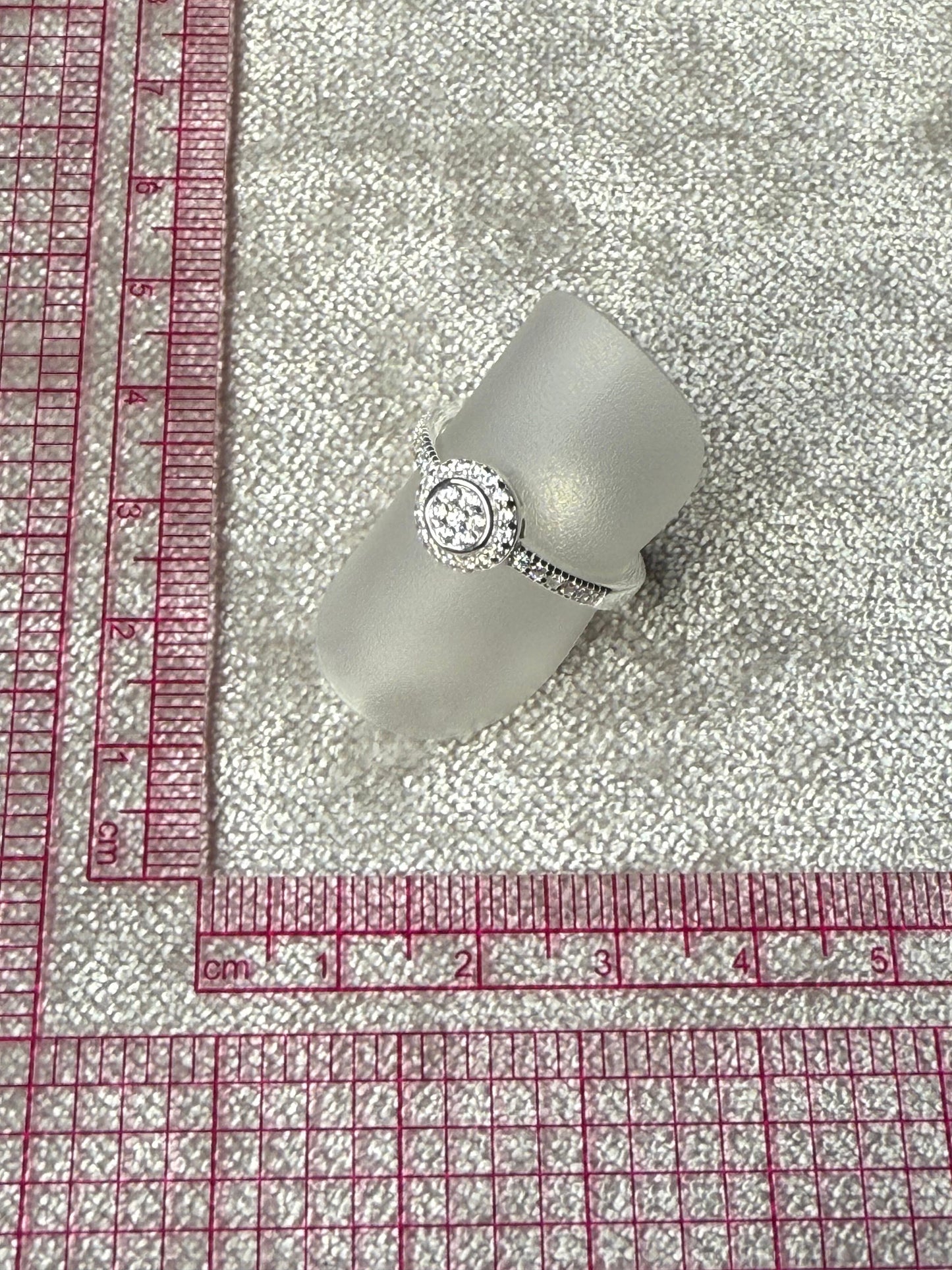 LDR Round C/Z Ring Sterling Silver 925