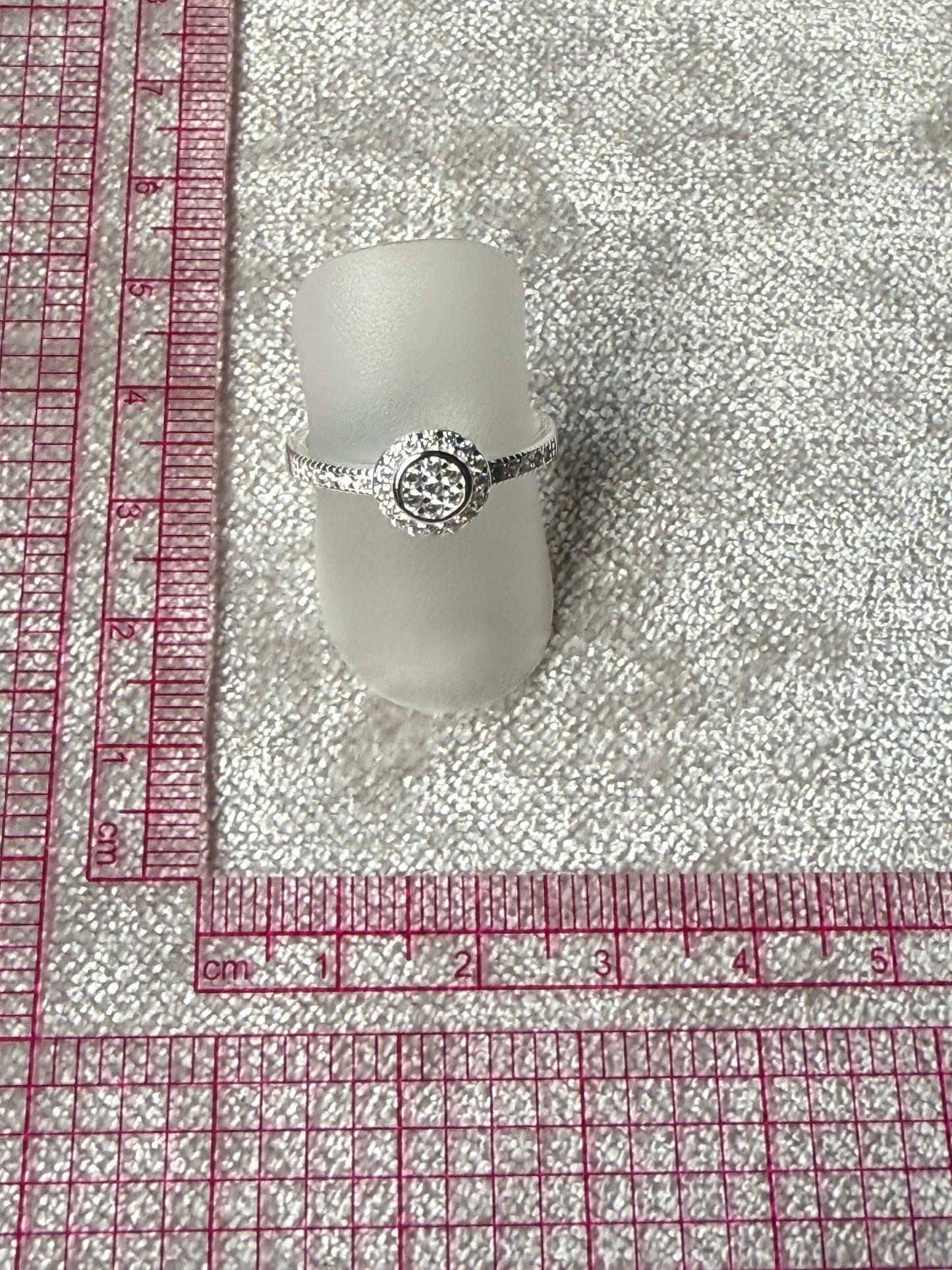 LDR Round C/Z Ring Sterling Silver 925