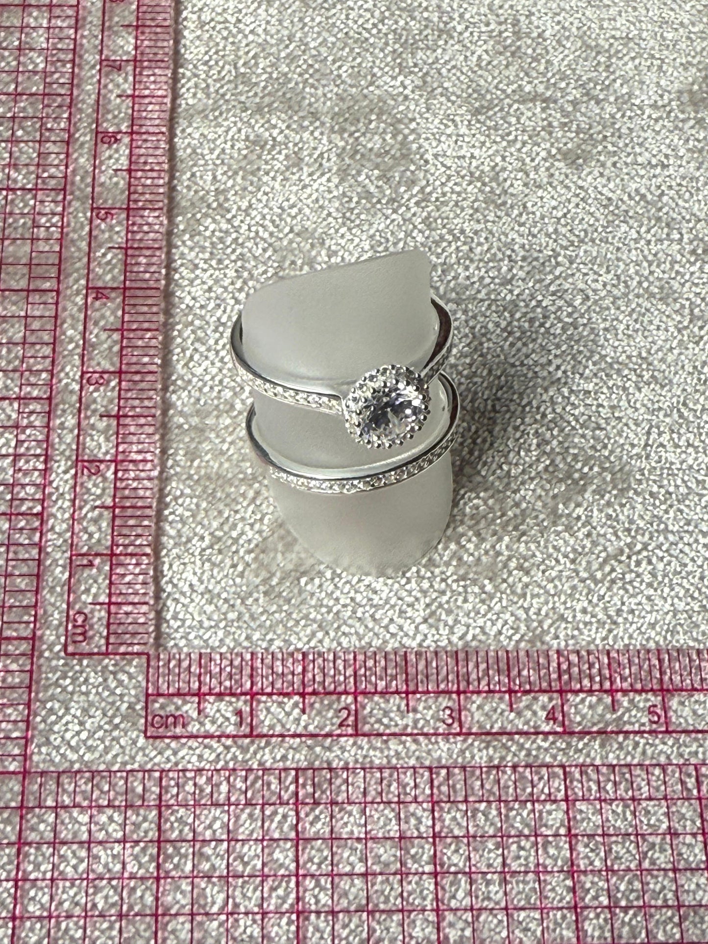 MOD Wedding Ring Set (950) Sterling Silver 925