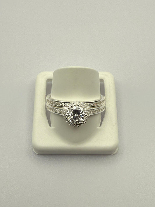 MOD Wedding Ring Set (950) Sterling Silver 925