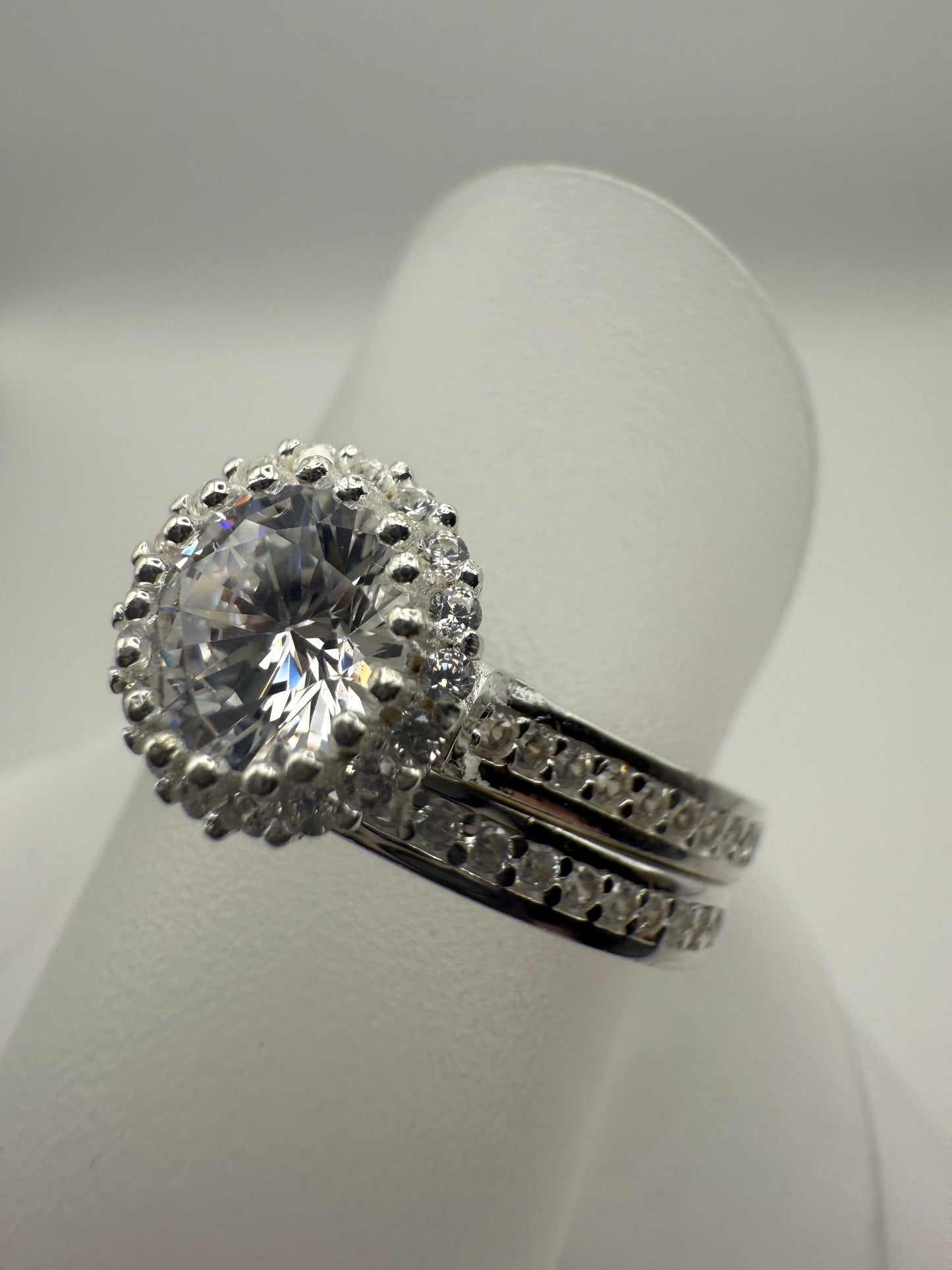 MOD Wedding Ring Set (950) Sterling Silver 925