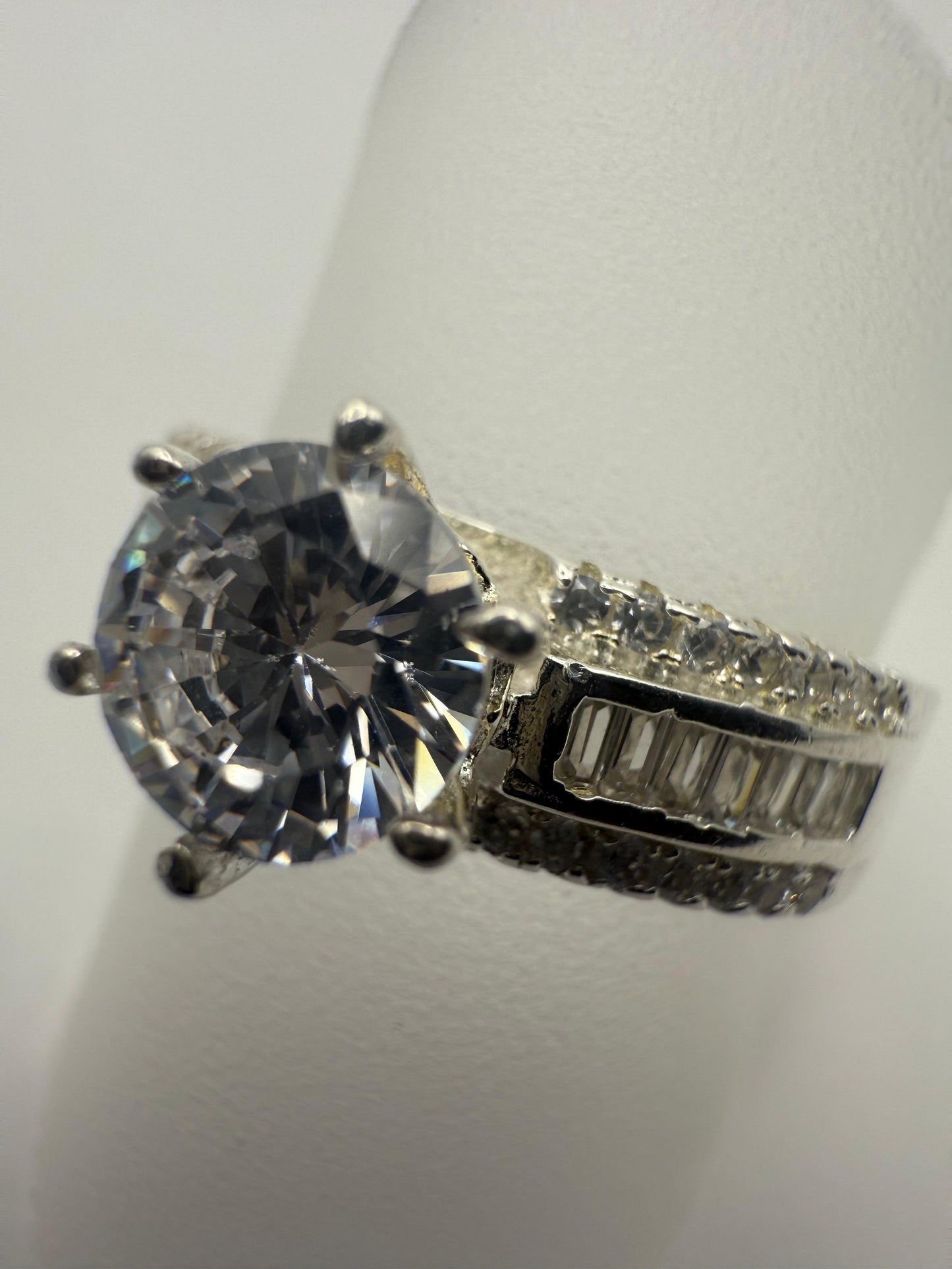 Feature C/Z Ring Sterling Silver 925