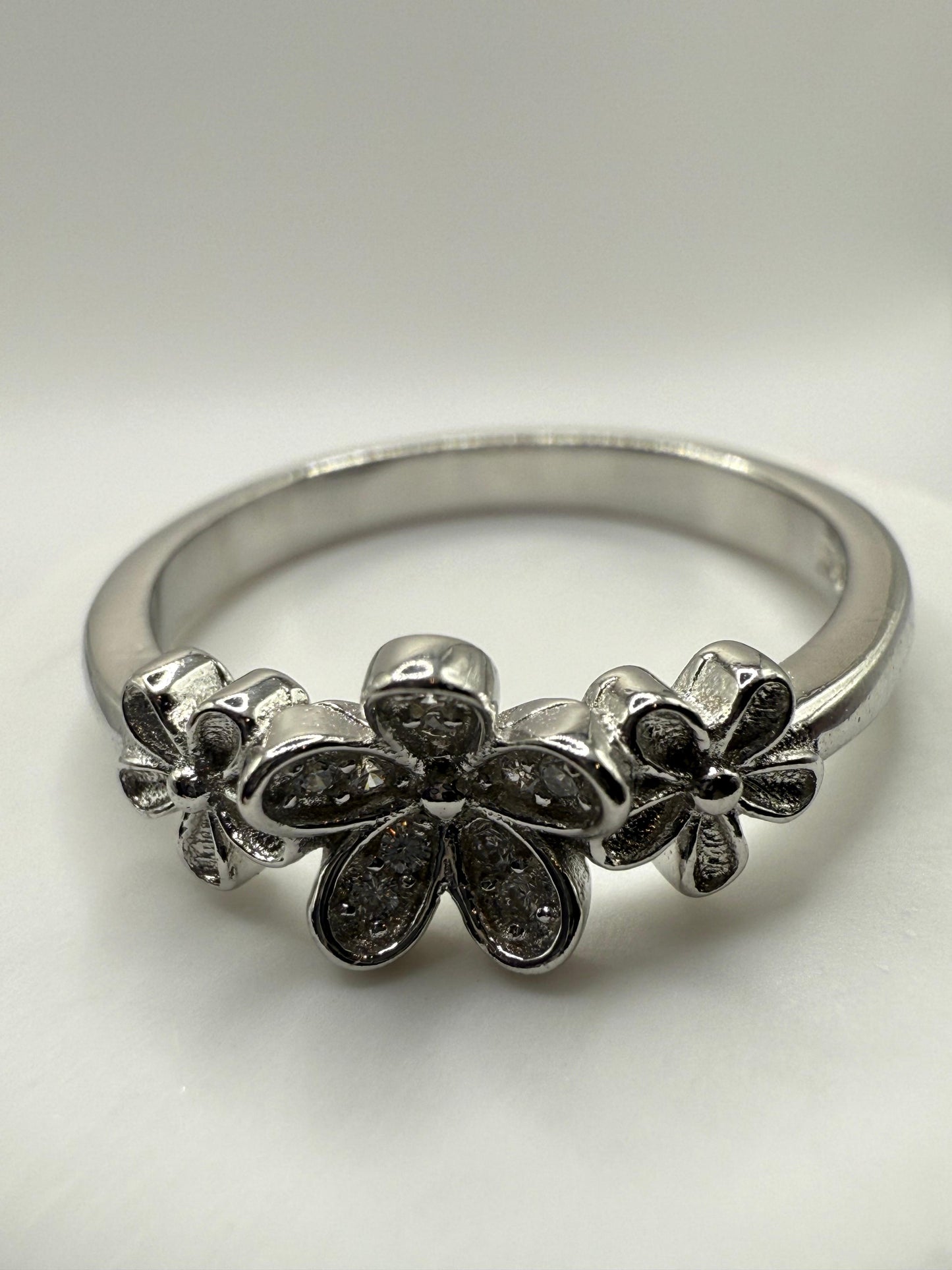 Flower Ring Sterling Silver 925