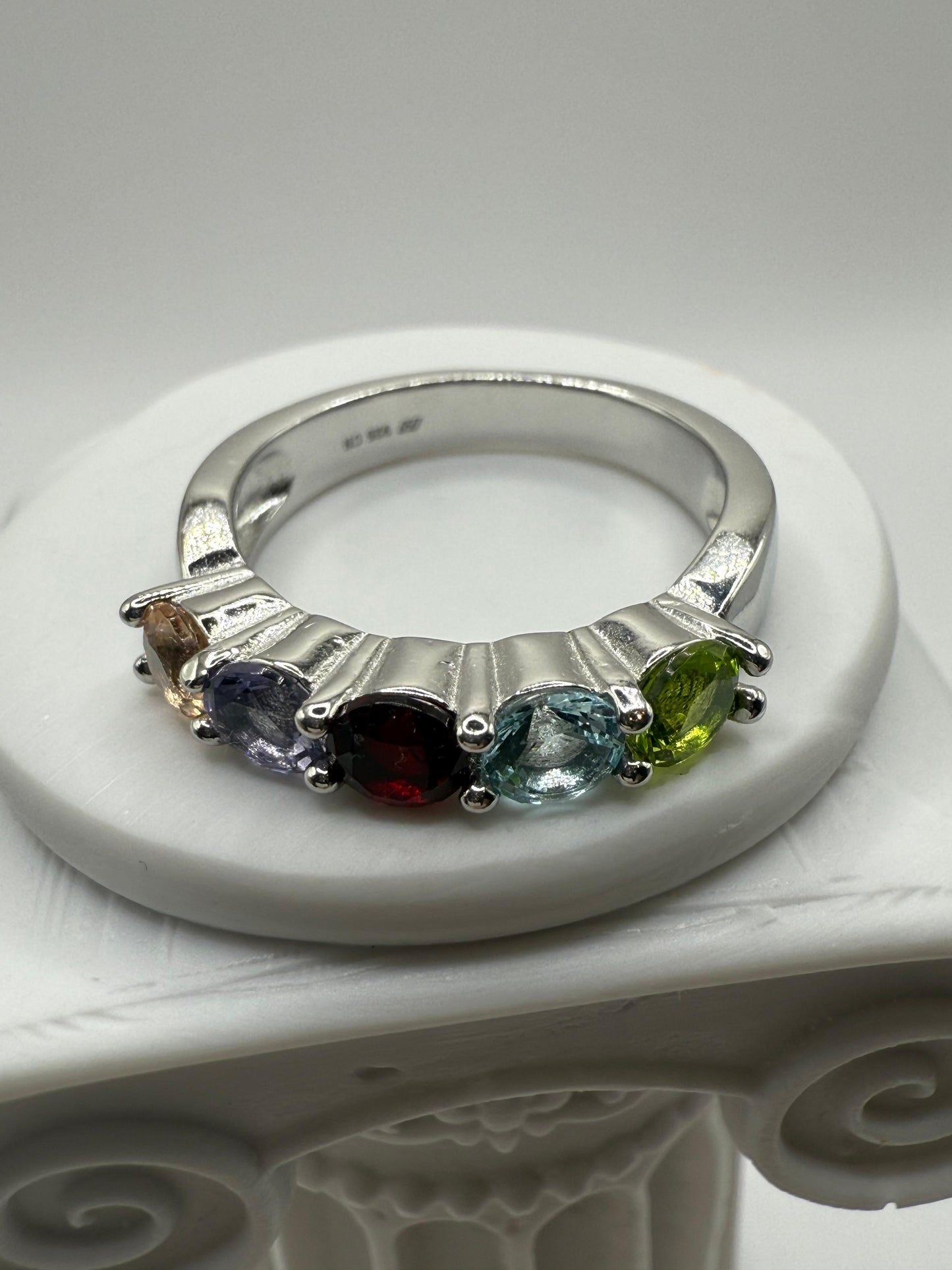 Luna Colours C/Z Sterling Silver 925 Ring