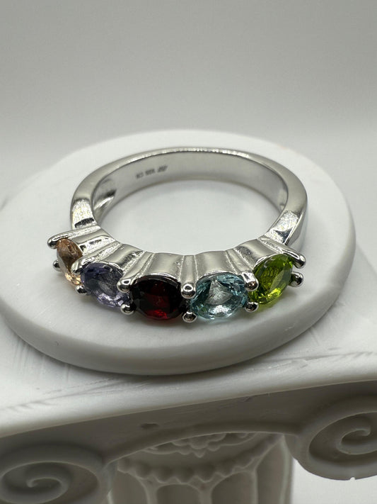 Luna Colours C/Z Sterling Silver 925 Ring