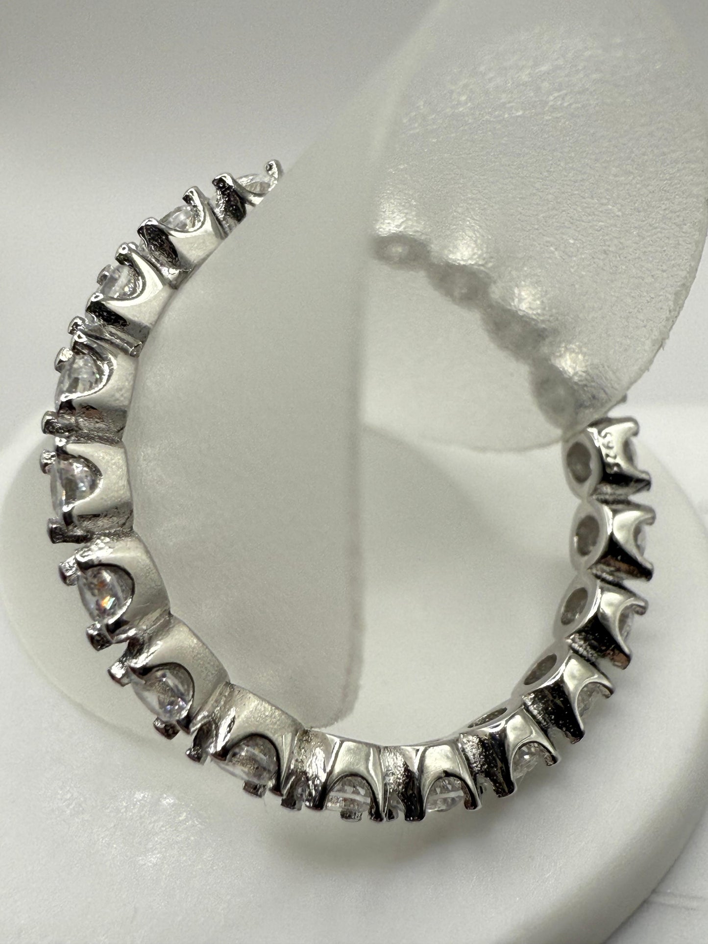 Eternal C/Z Rhodium Plated Ring Sterling Silver 925