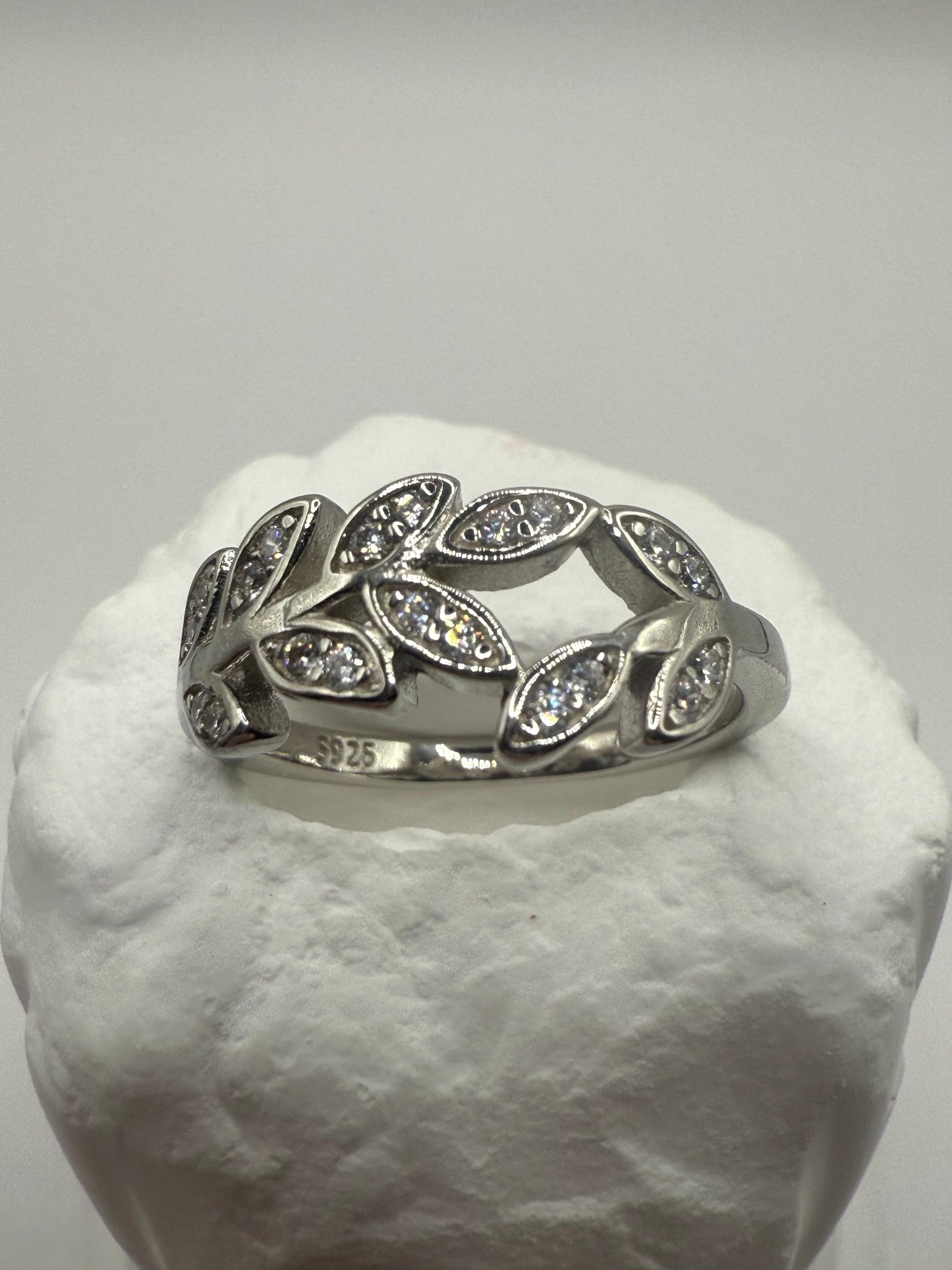Laurel C/Z Ring Sterling Silver 925