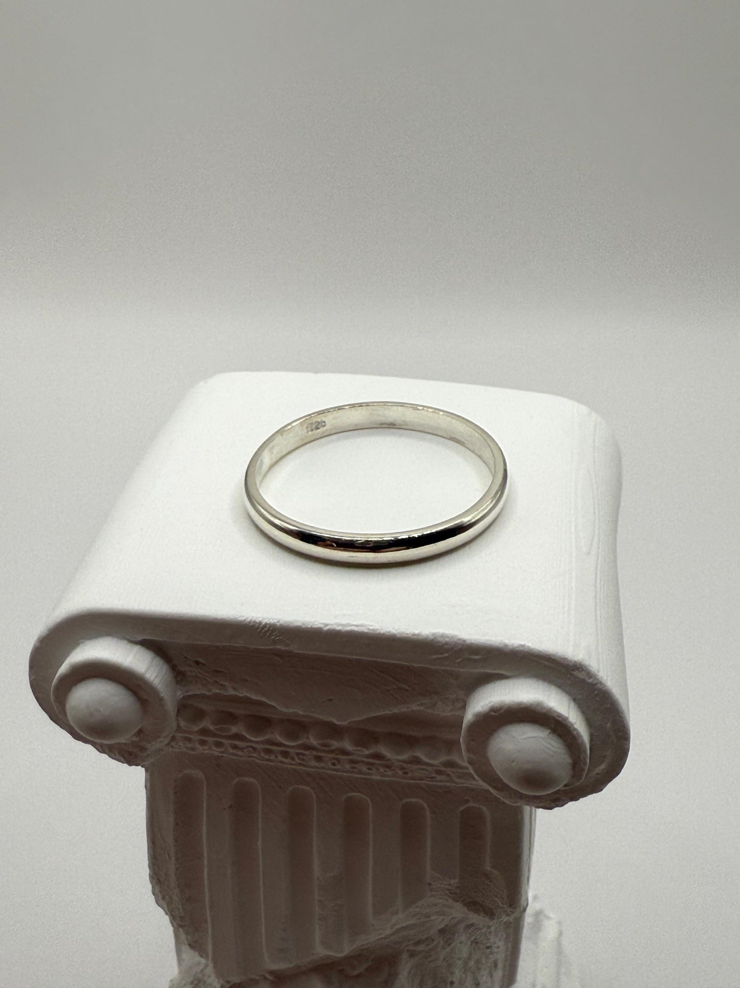 2mm Plain Band Ring Sterling Silver 925