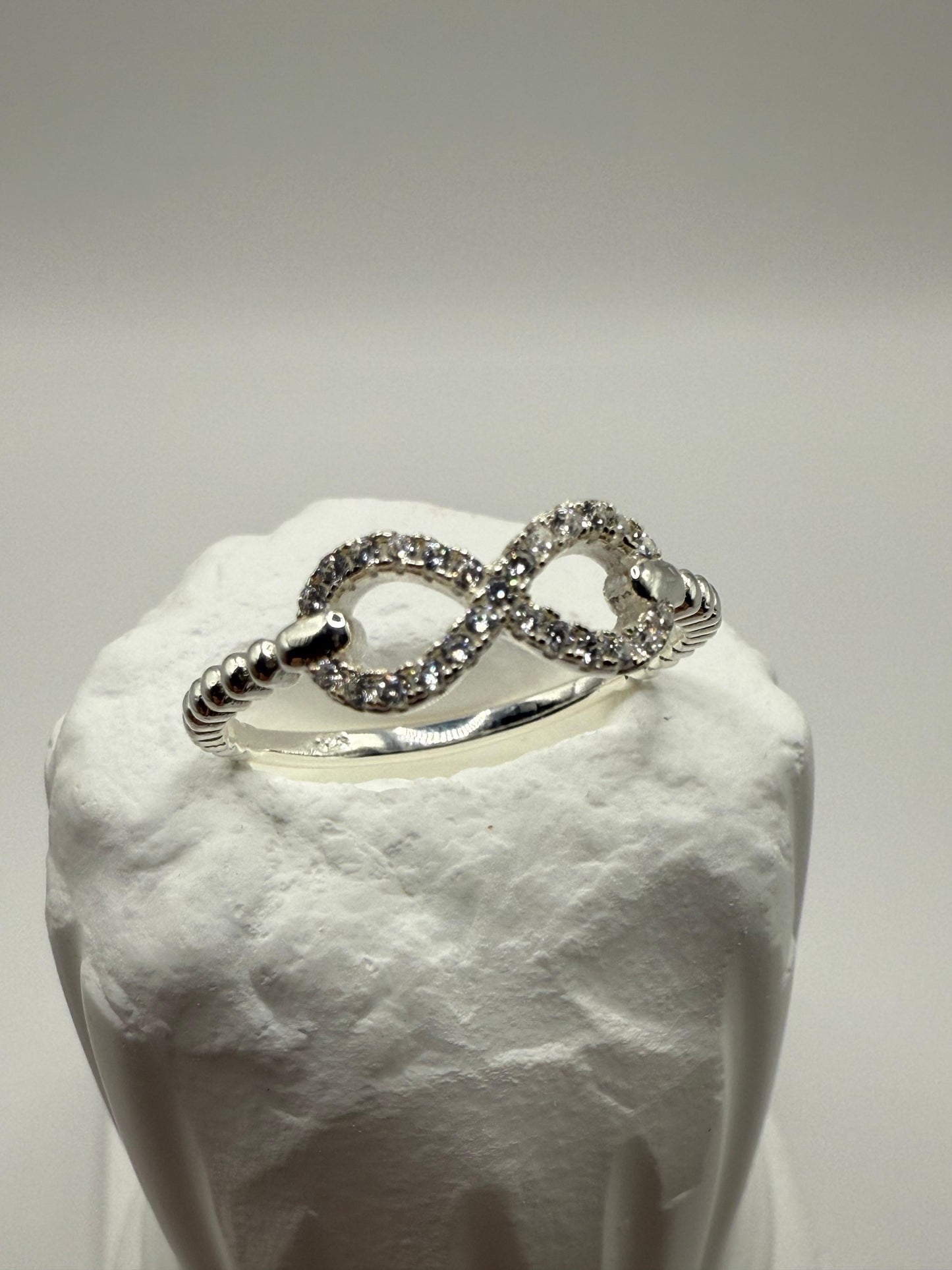 C/Z Infinity Ring Sterling Silver 925