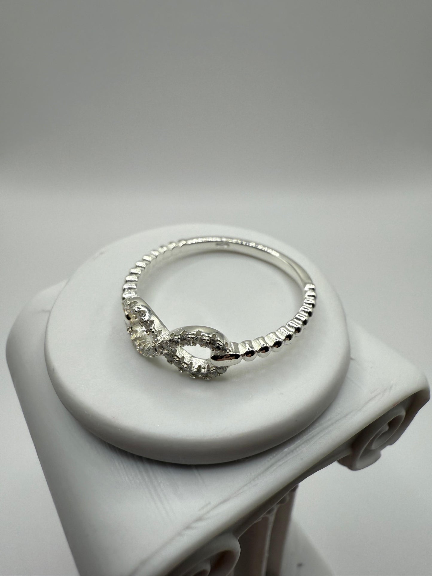 C/Z Infinity Ring Sterling Silver 925