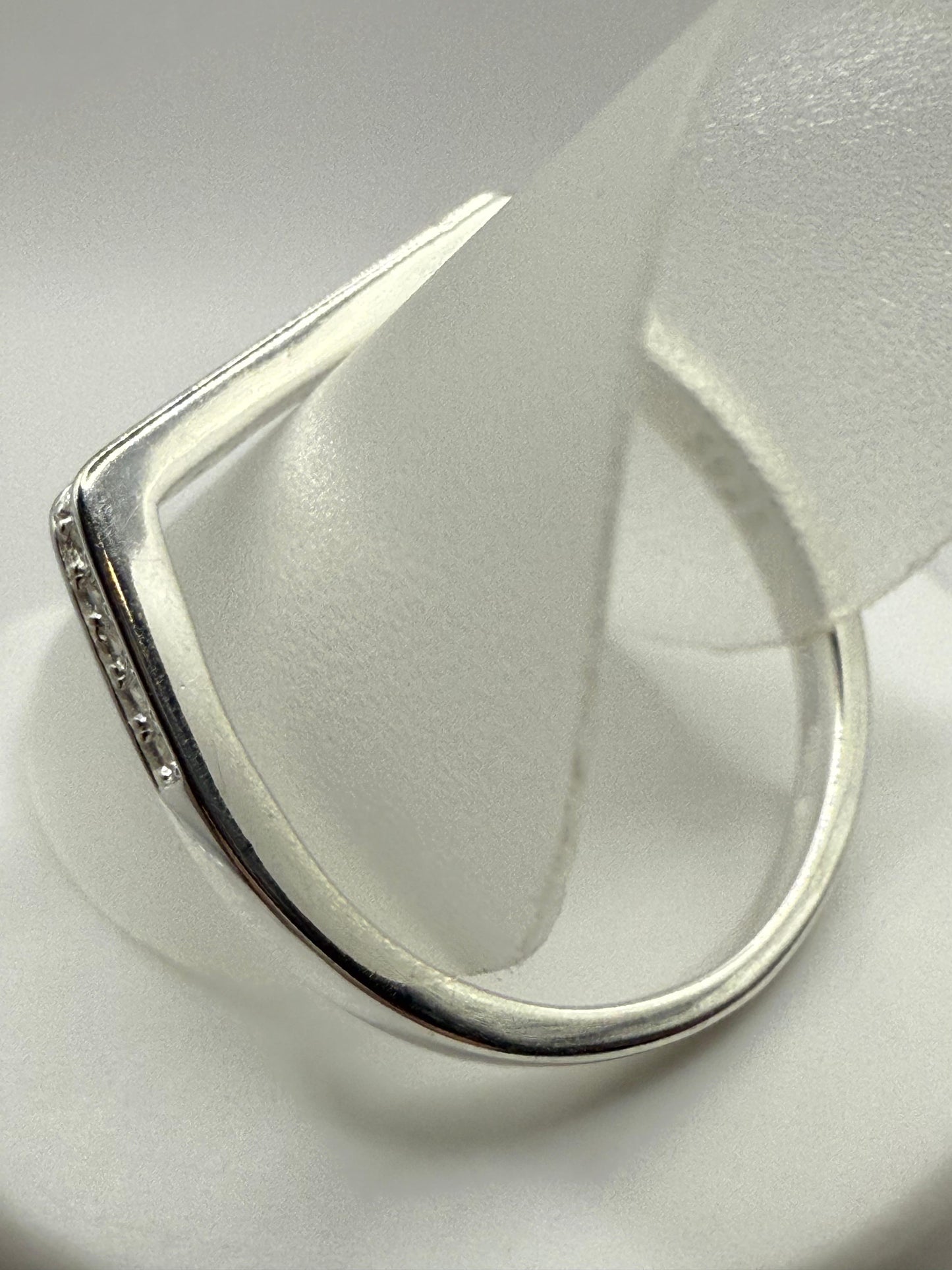 Flat Top C/Z Band Sterling Silver 925