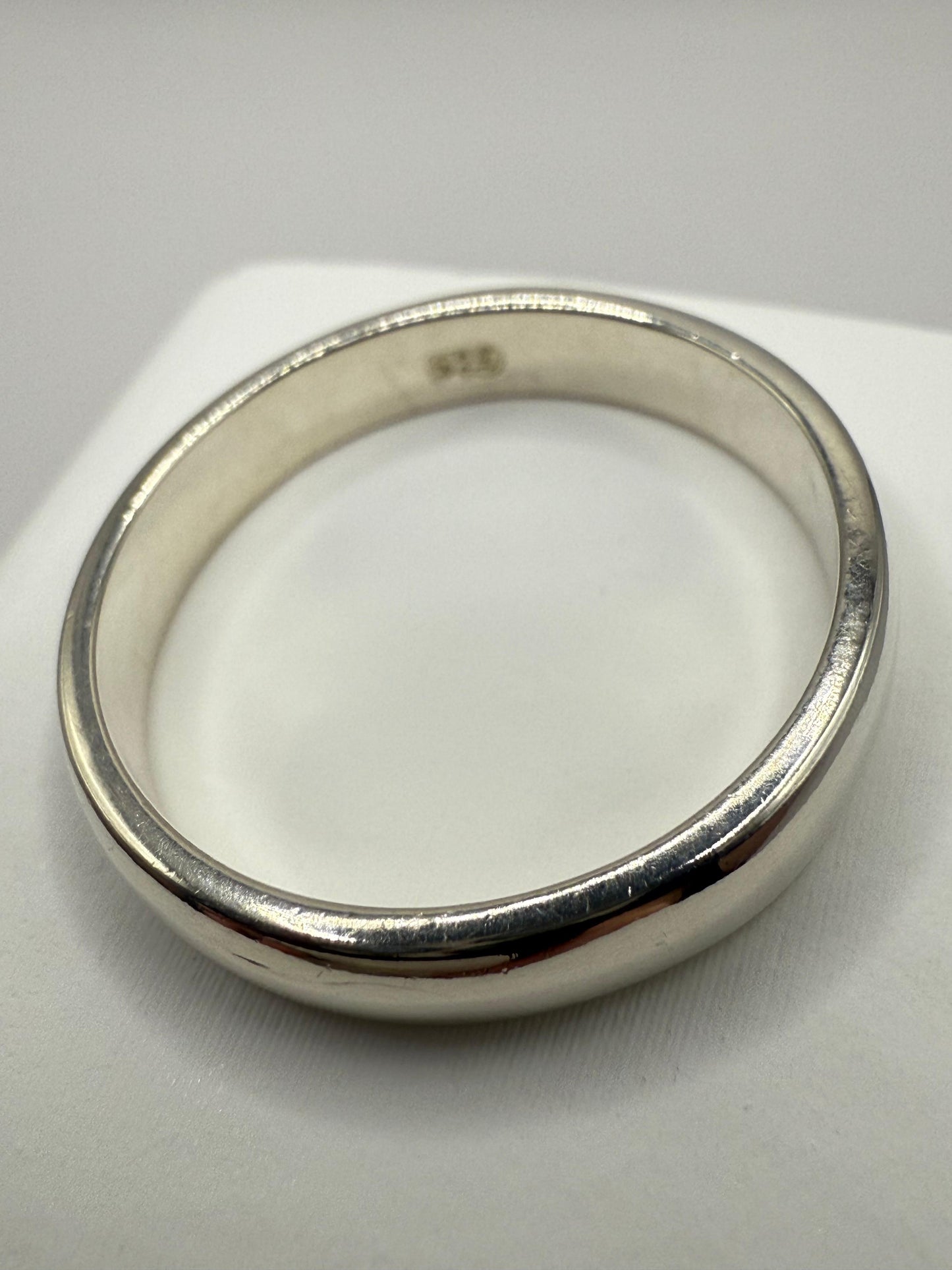 4mm Comfort Plain Band Sterling Silver 925