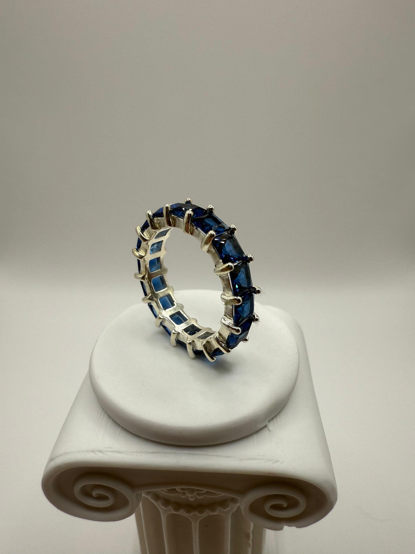 Eternal Deep Blue Ring Sterling Silver 925