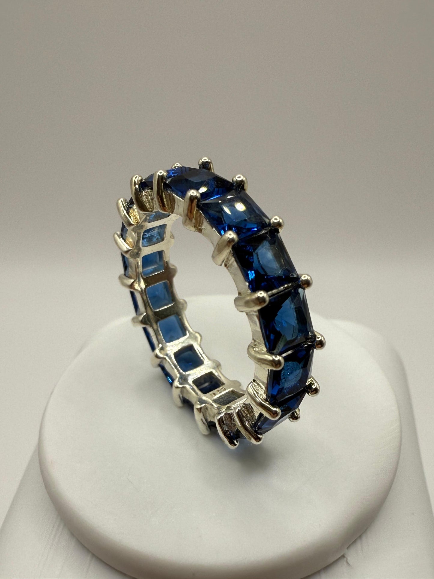 Eternal Deep Blue Ring Sterling Silver 925