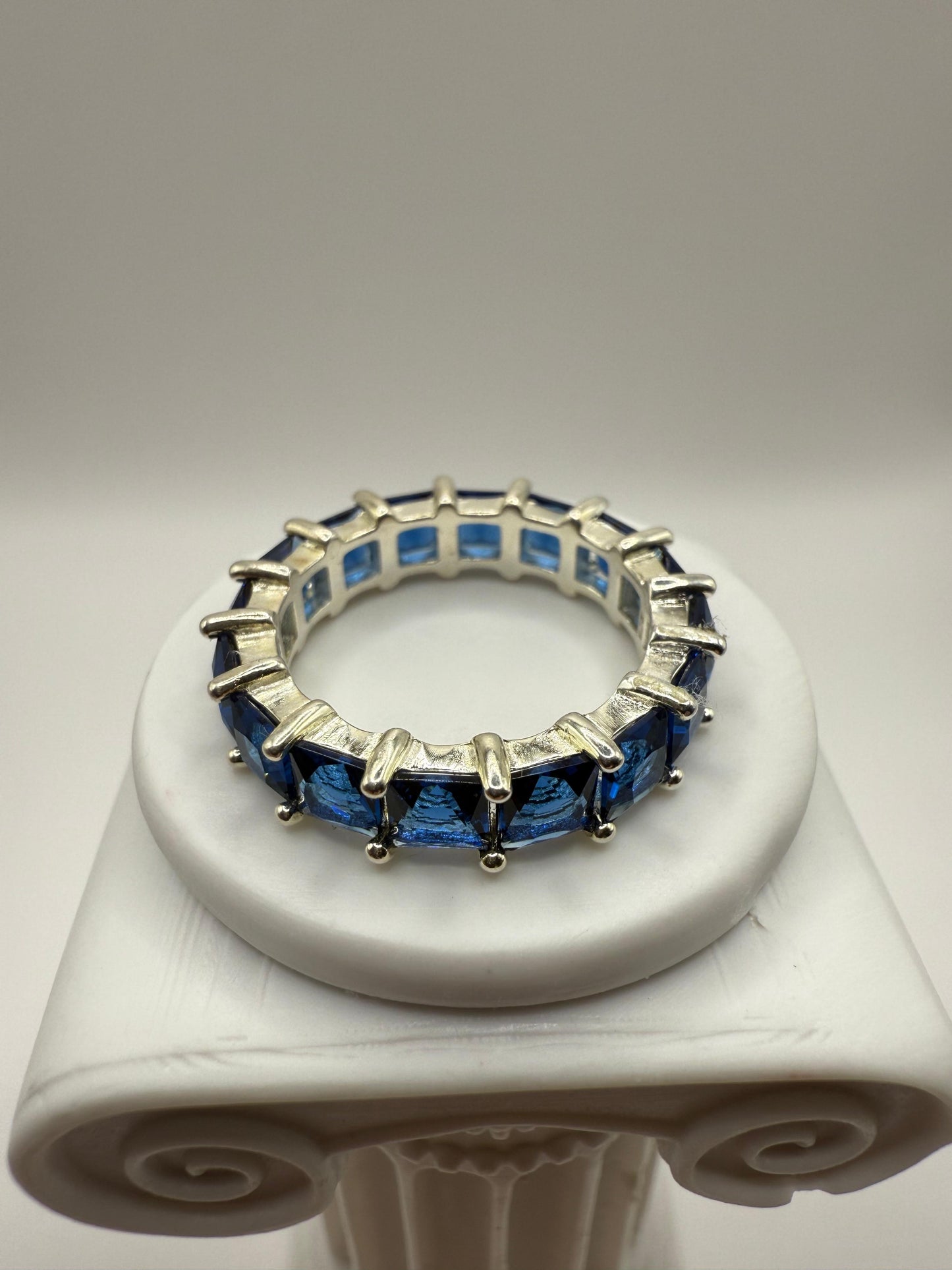 Eternal Deep Blue Ring Sterling Silver 925