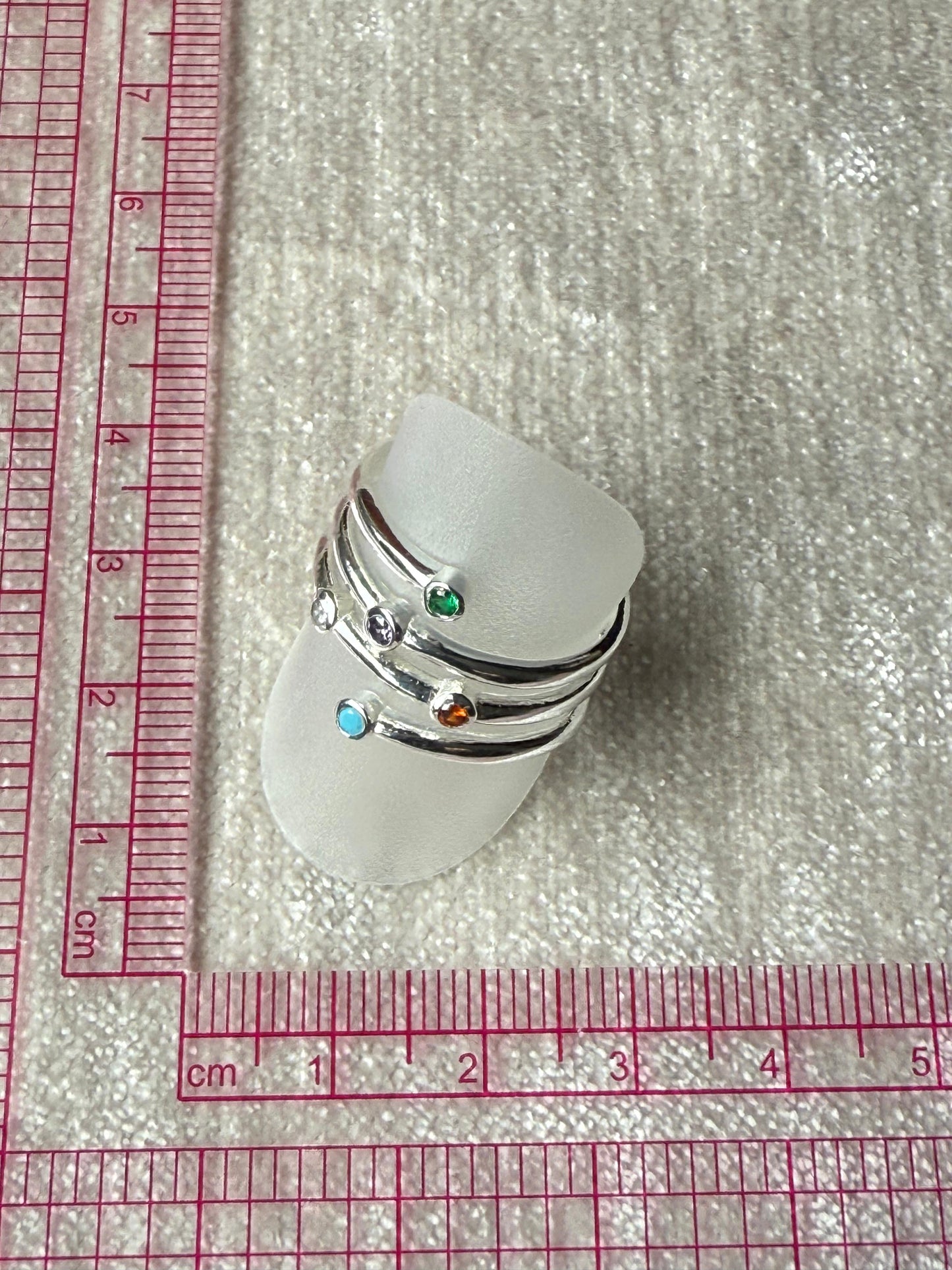 Broad Stack Ring Sterling Silver 925