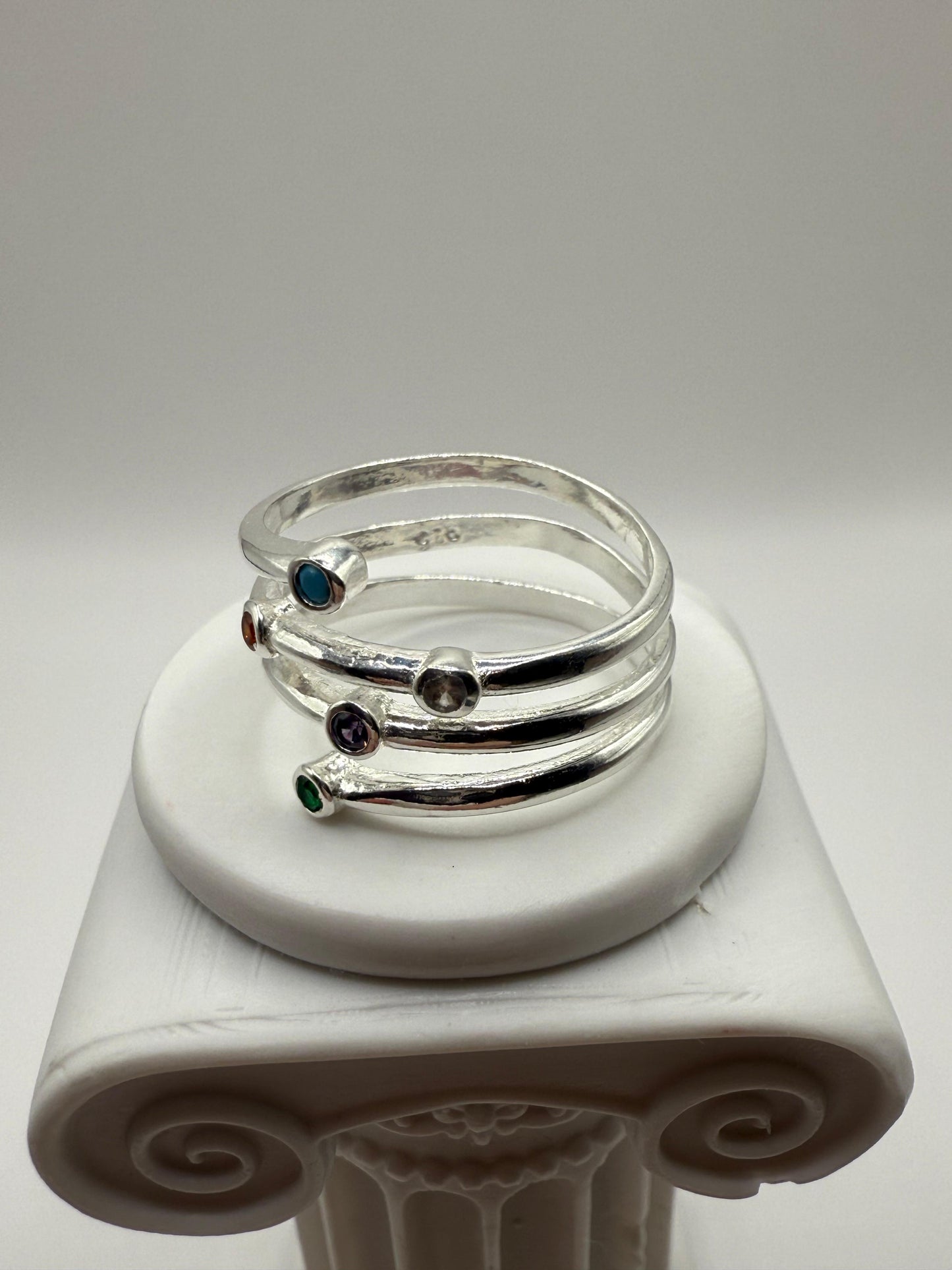 Broad Stack Ring Sterling Silver 925