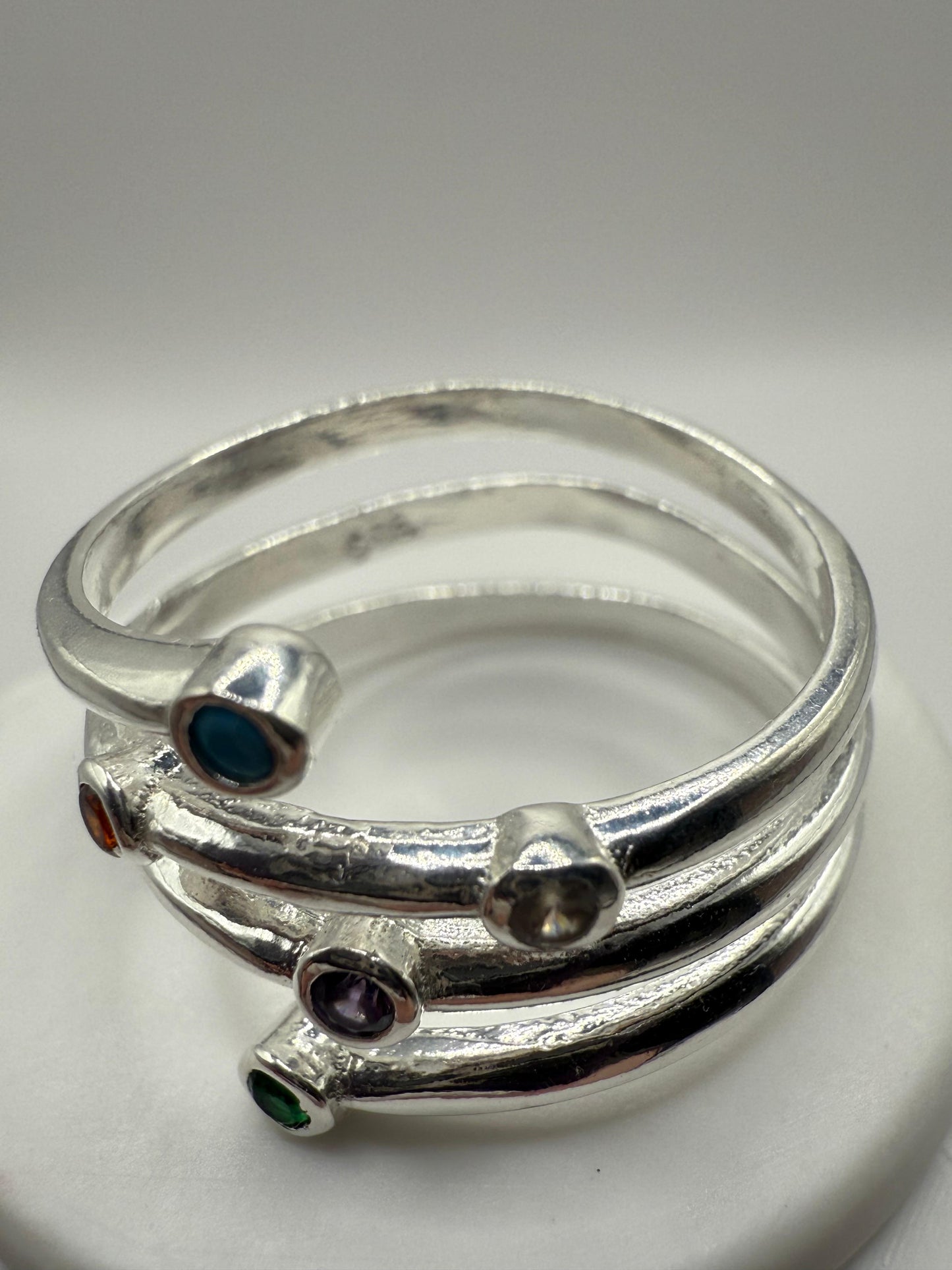 Broad Stack Ring Sterling Silver 925