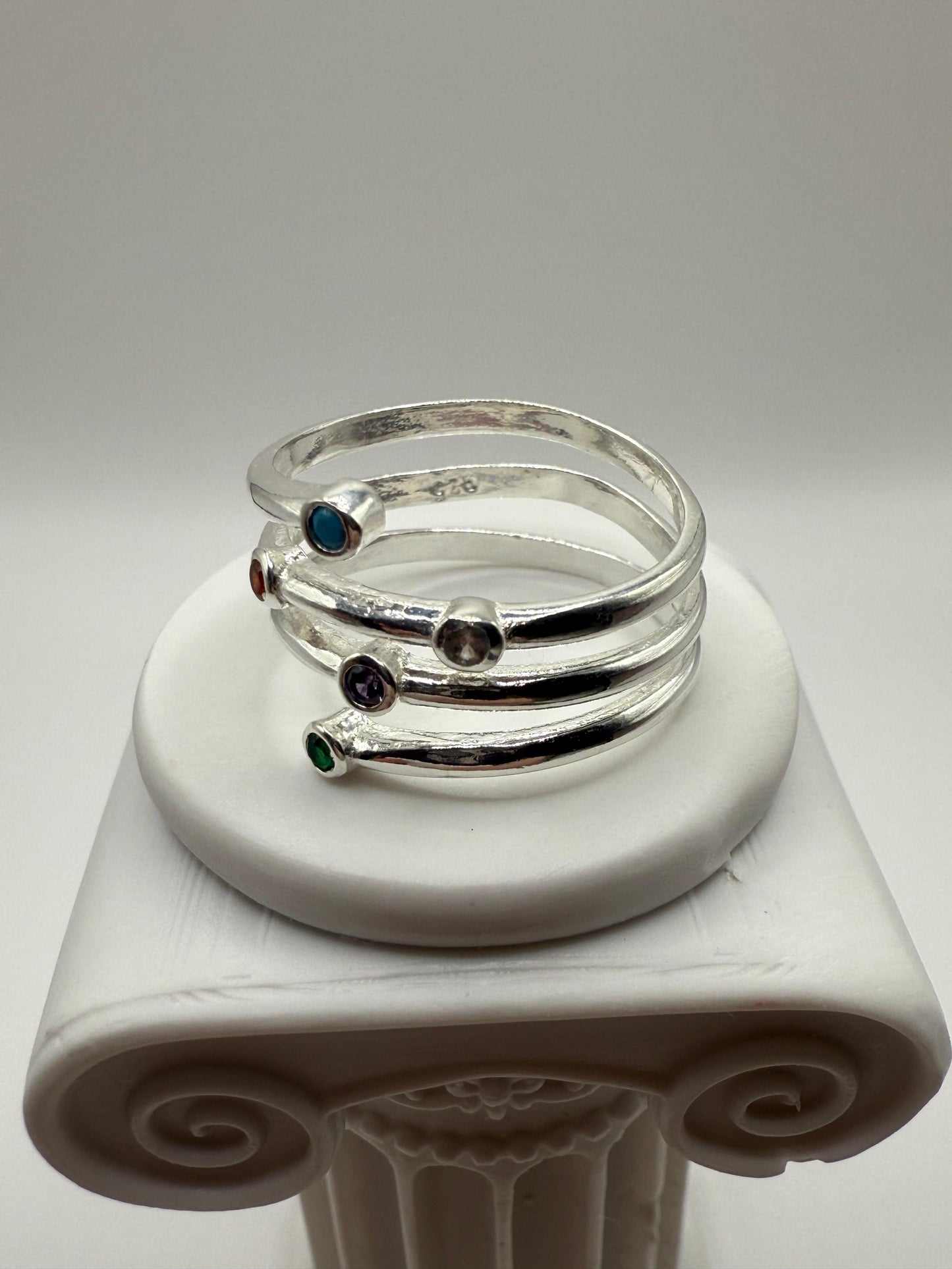 Broad Stack Ring Sterling Silver 925