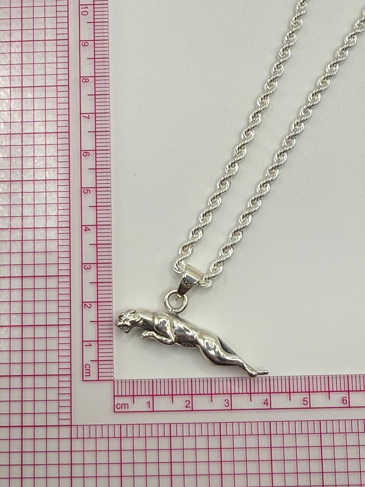 Exclusive Solid Rope Chain with Jaguar Pendant