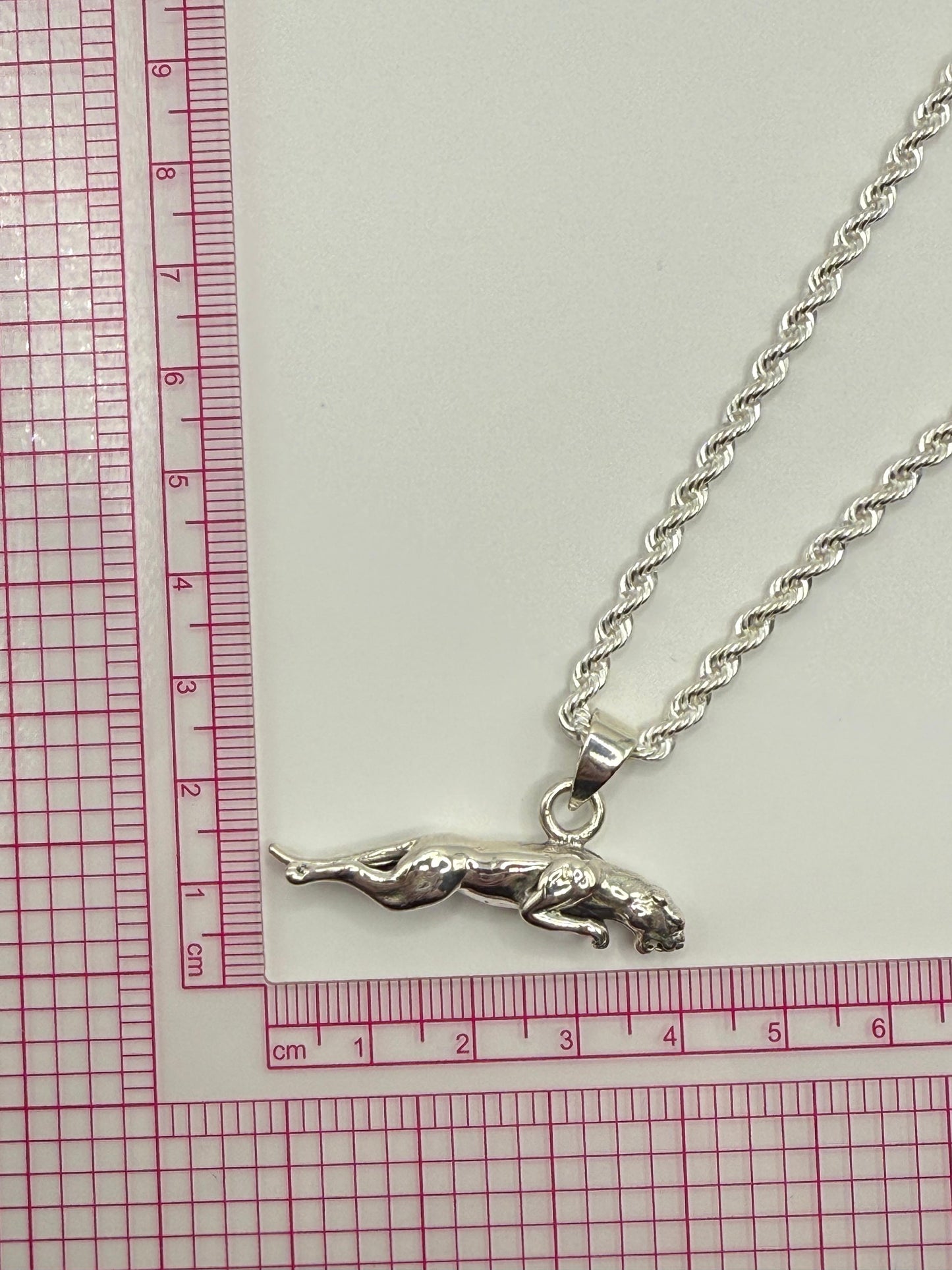 Exclusive Solid Rope Chain with Jaguar Pendant
