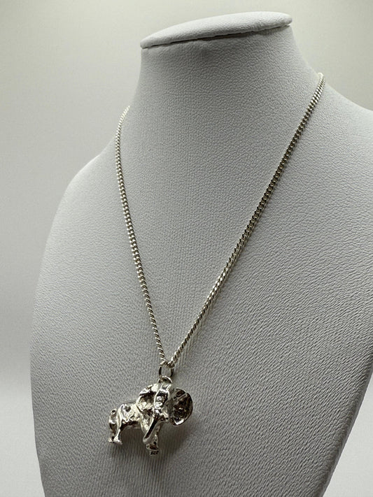 70cm Elephant Necklace Sterling Silver 925