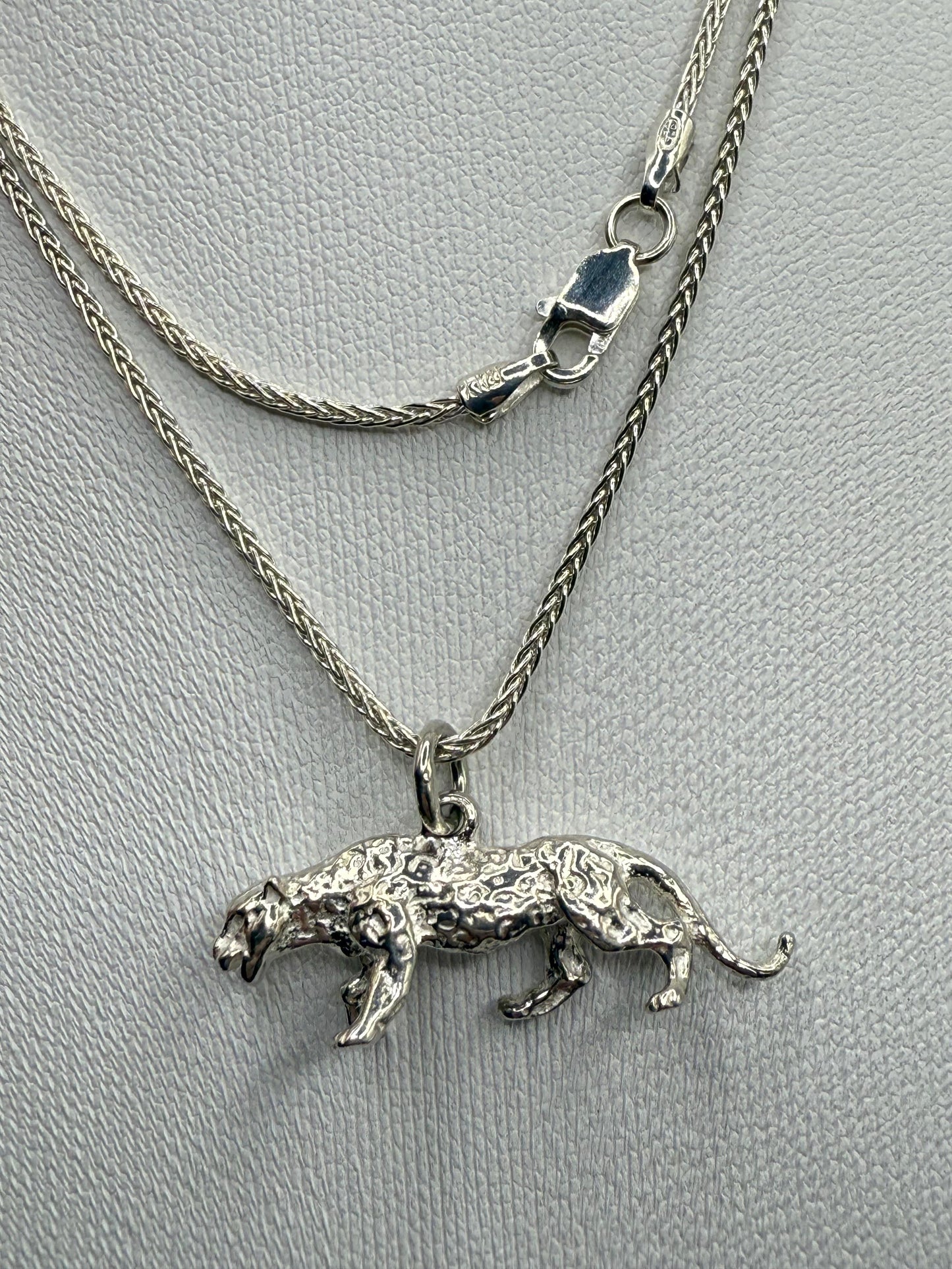 Leopard Necklace Wheat 55cm