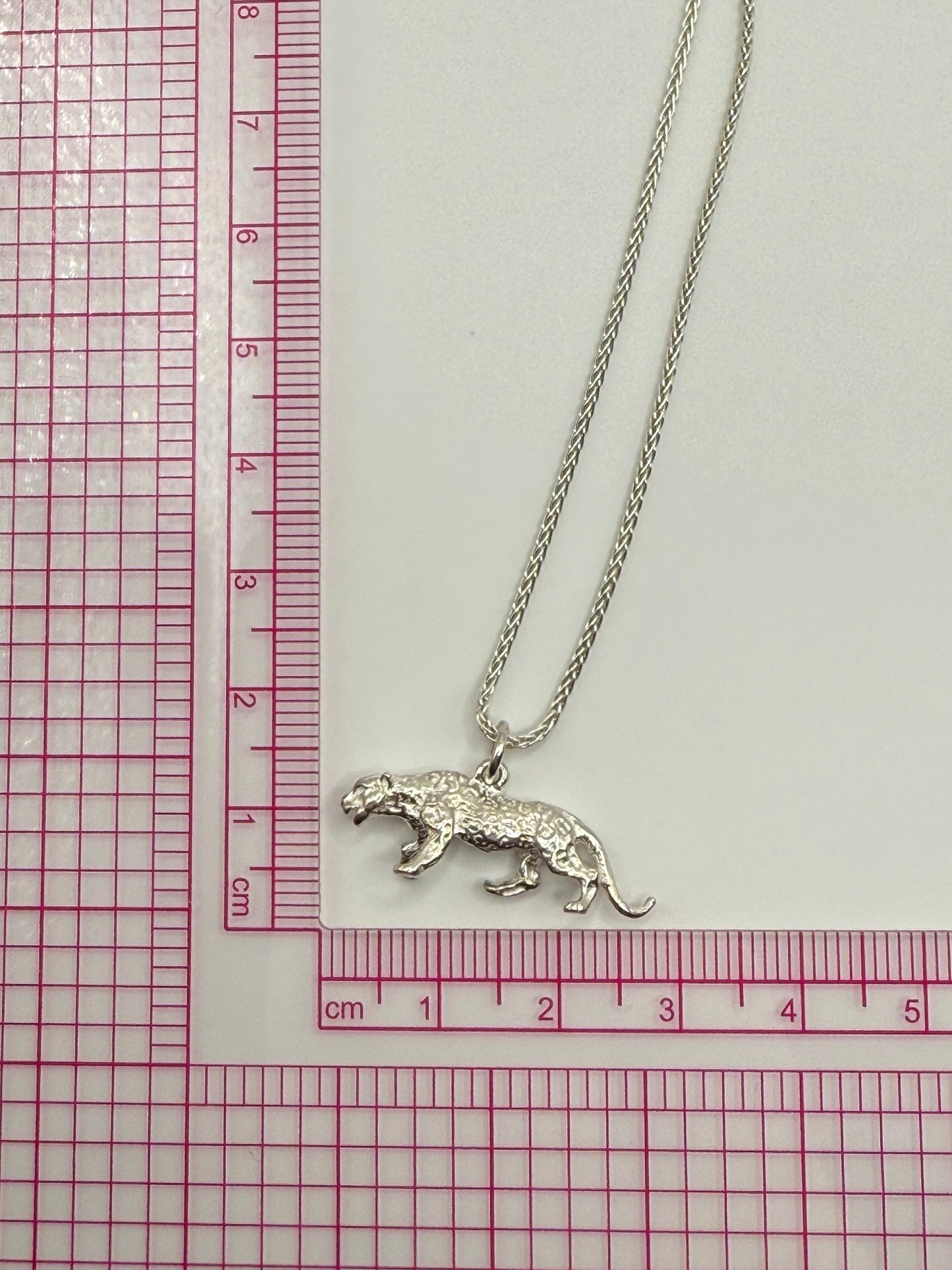 Leopard Necklace Wheat 55cm