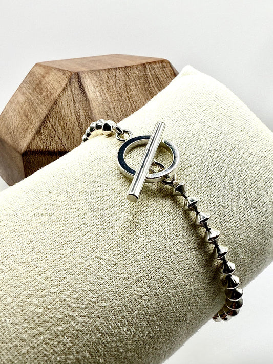 Solid Fancy Bracelet Sterling Silver 925