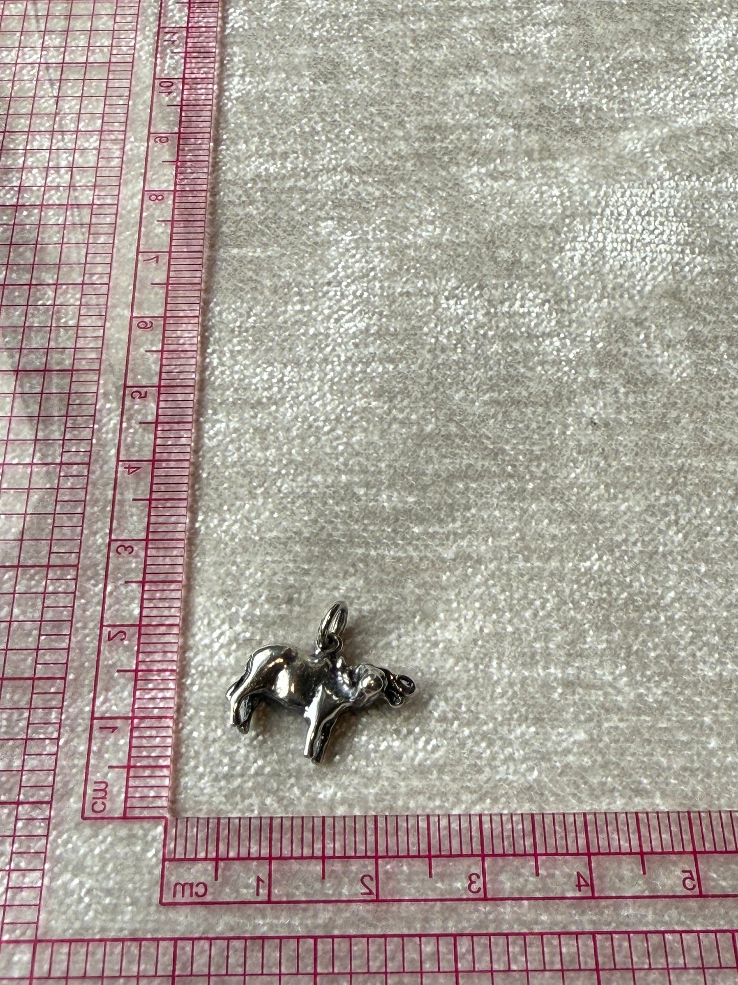 Handmade Solid Buffalo Charm Sterling Silver 925