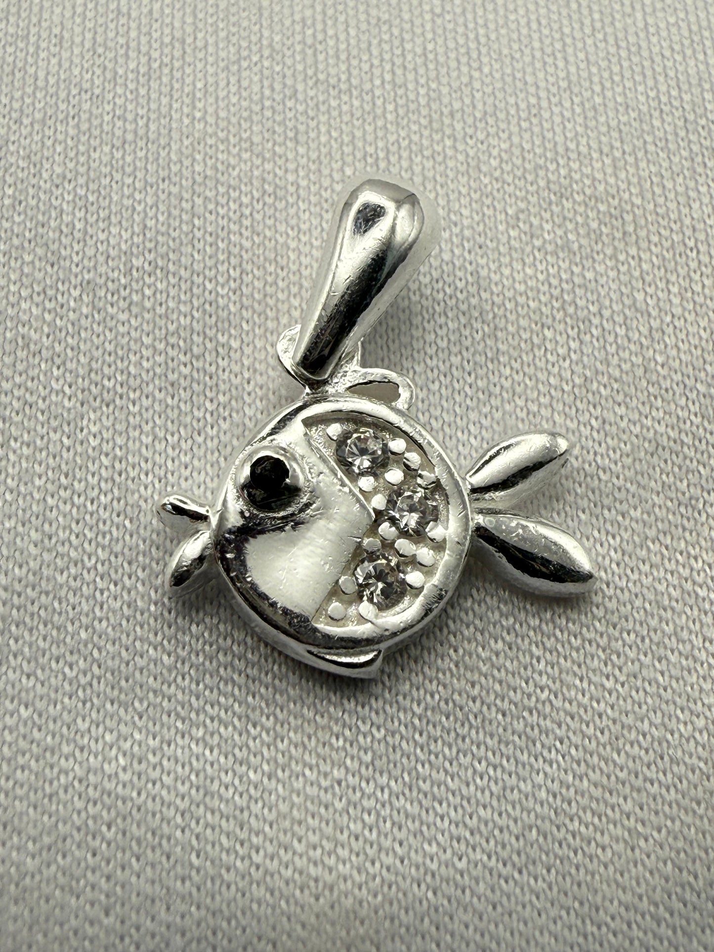 Puffer Fish Pendant Sterling Silver 925