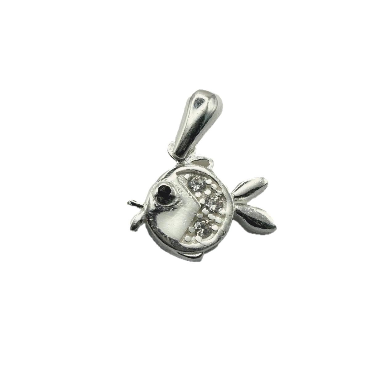 Puffer Fish Pendant Sterling Silver 925