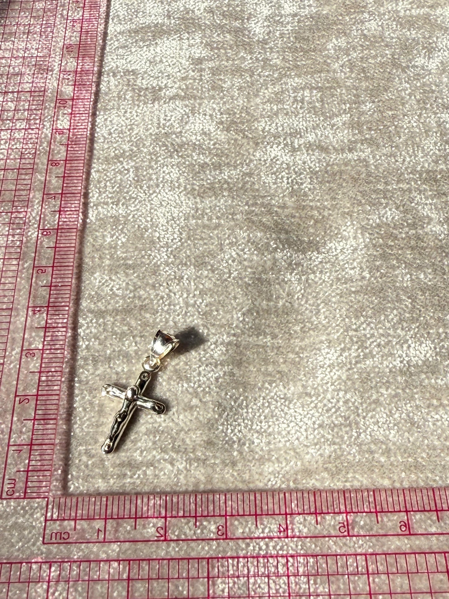 Small Crucifix Pendant Sterling Silver 925