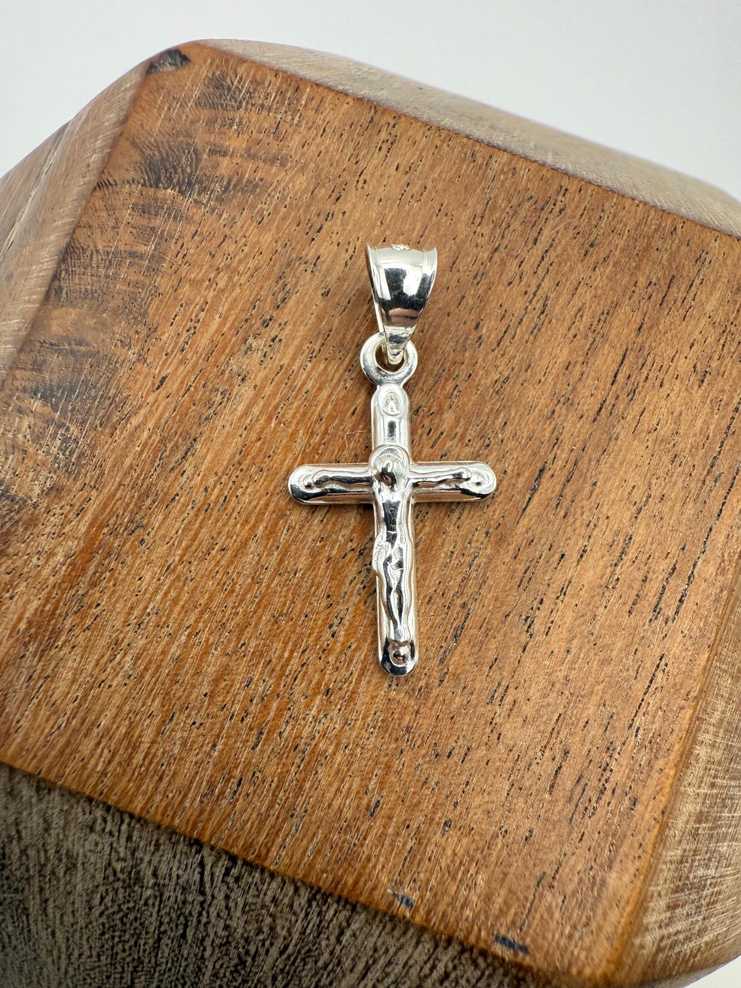 Small Crucifix Pendant Sterling Silver 925