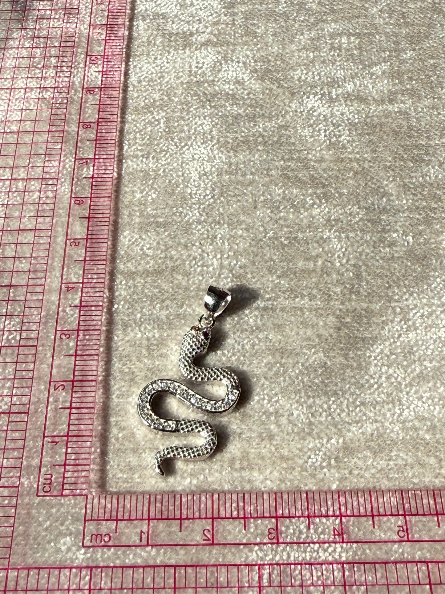 C/Z Snake Pendant Sterling Silver 925
